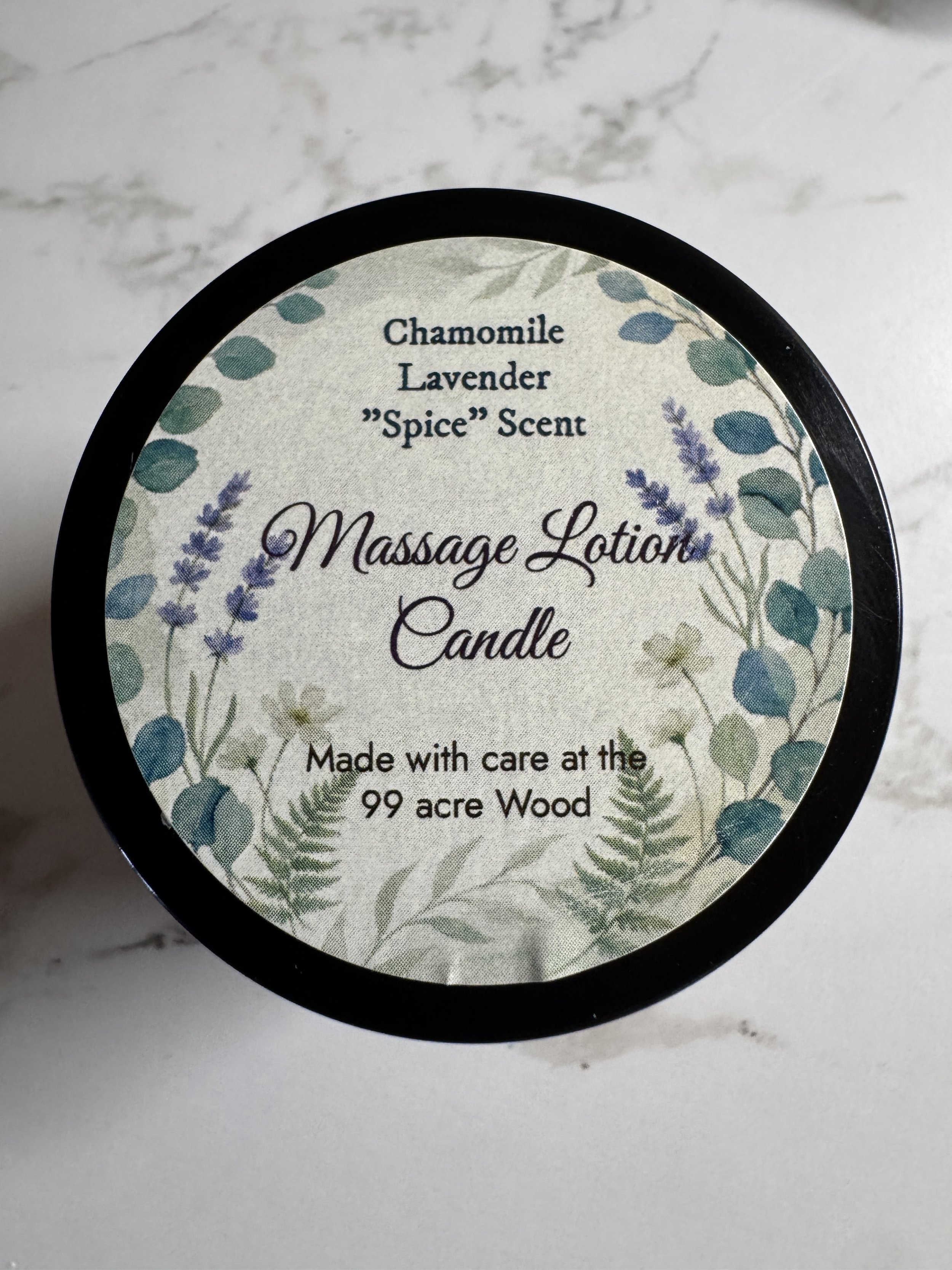 Massage lotion candle (Improved formulation)