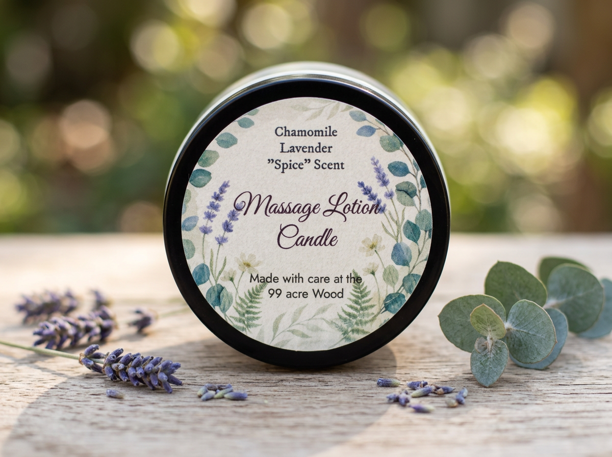 Massage lotion candle (Improved formulation)