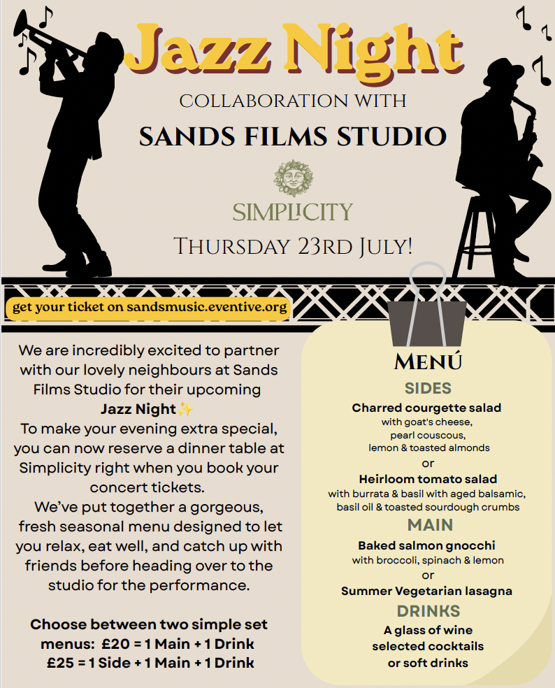 Jazz night in collaboration with Sands Films 