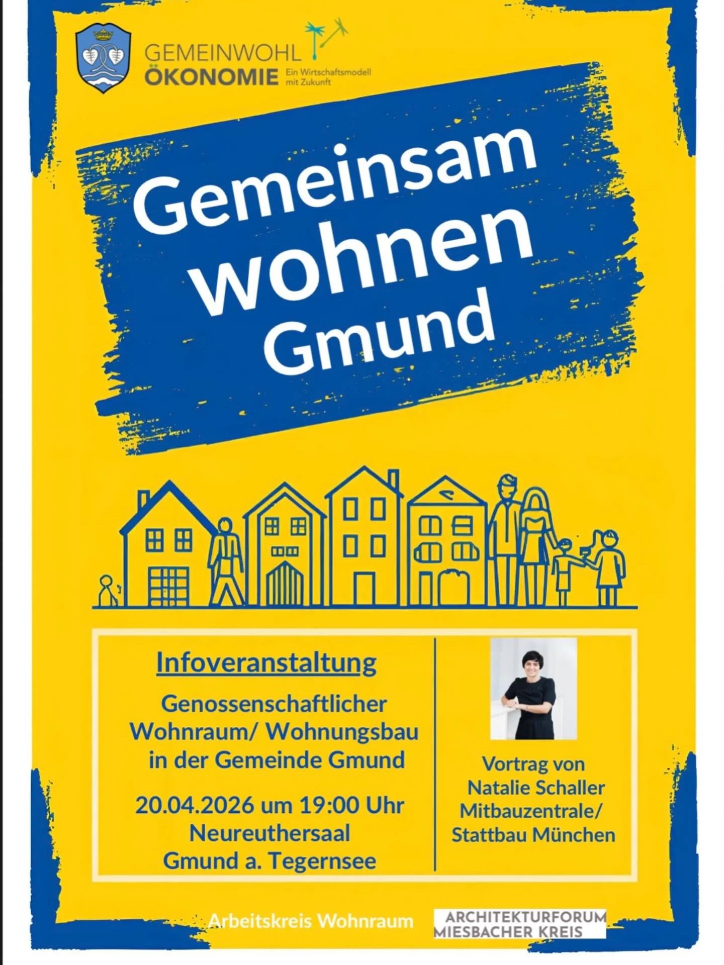 Gemeinsam Wohnen Gmund! Wir informieren gemeinsam mit Frau Schaller &uuml;ber gemeinschatliches Wohnen, Wohnen in jungen Baugenossenschaften&hellip; beantworten Fragen, tauschen uns aus und vergr&ouml;ssern unseren AK Wohnraum um Interessenten an ein