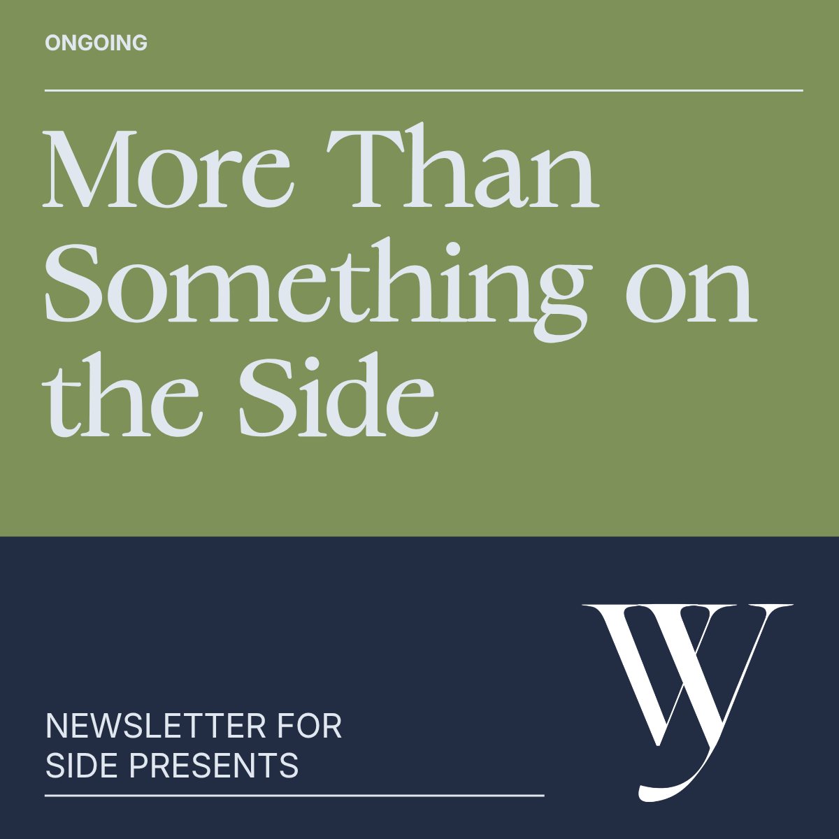 Newsletter for SIDE Presents