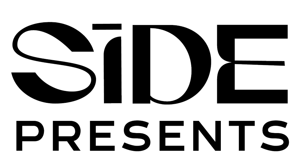 The logo for 'Side Presents' in black text on a transparent background.
