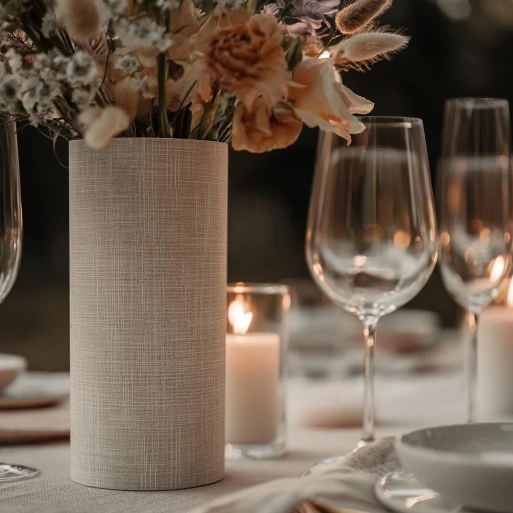 Linen Vase Wrap - Printable
