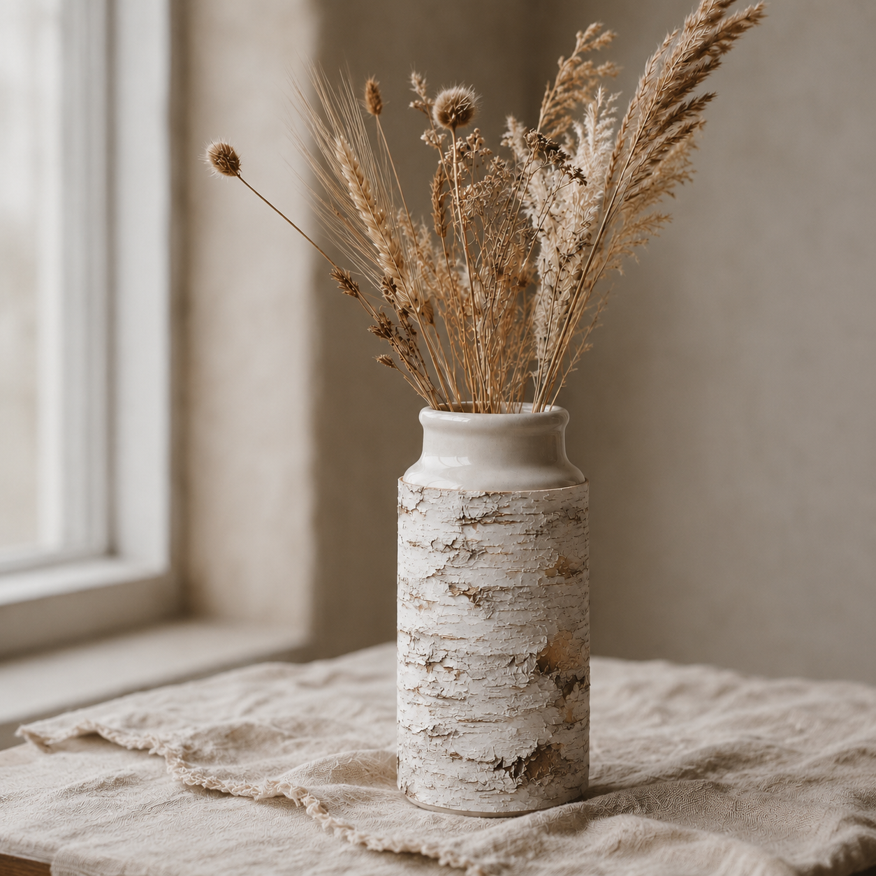 Birch Bark Vase Wrap - Printable