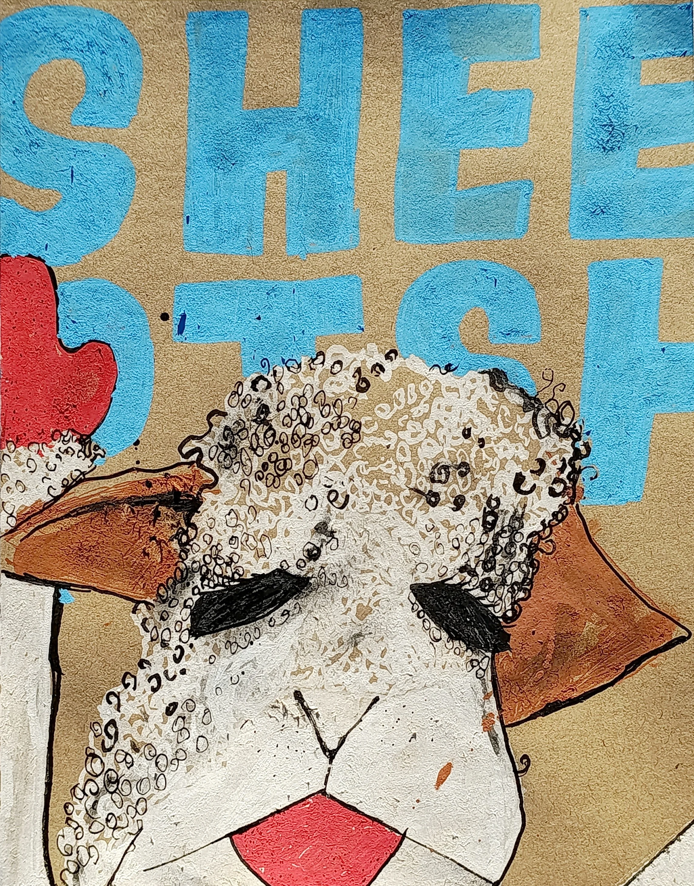 "Sheep-ISH" 21.0 x 29.7 cm POSCA markers