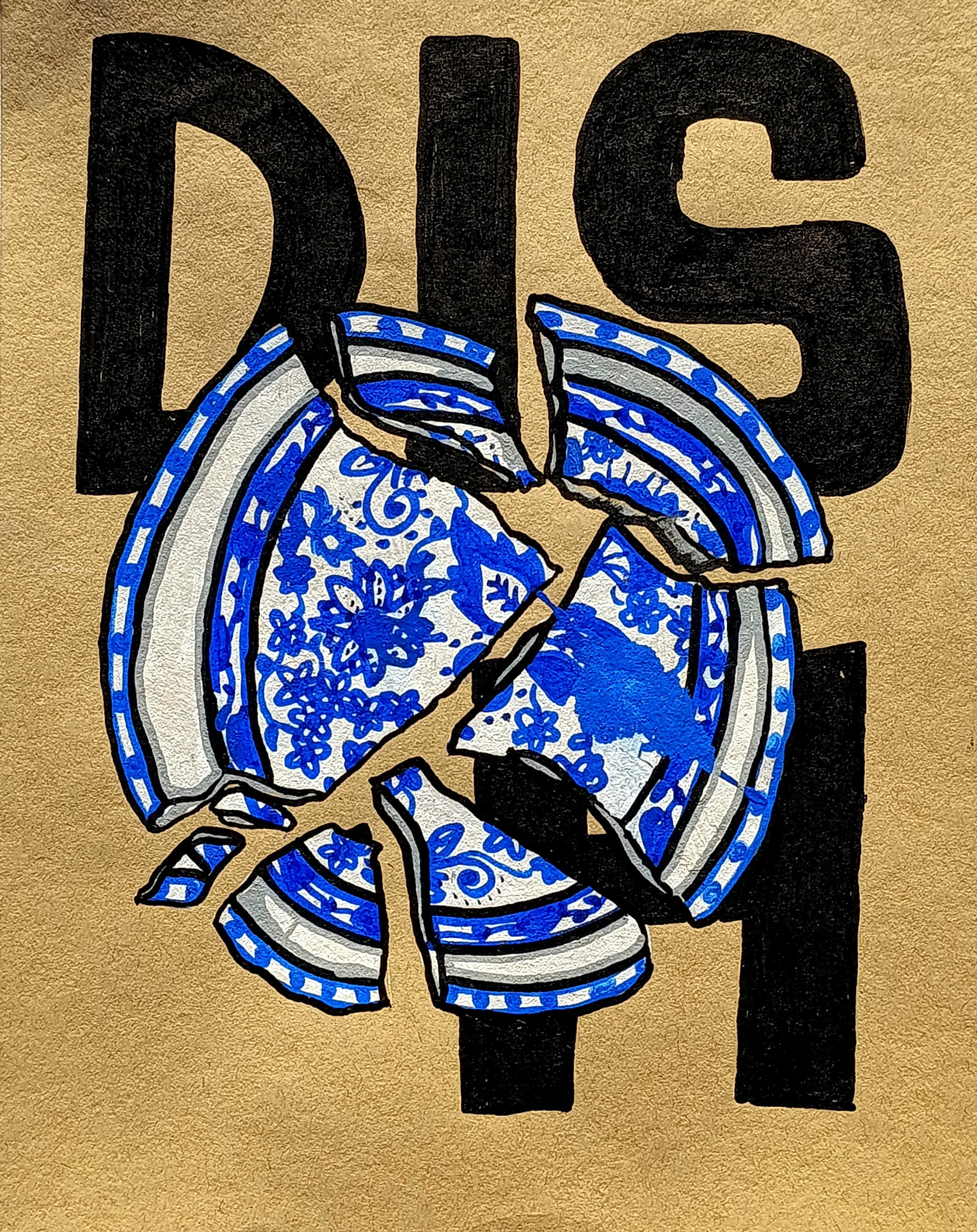 "D-ISH" 21.0 x 29.7 cm POSCA markers