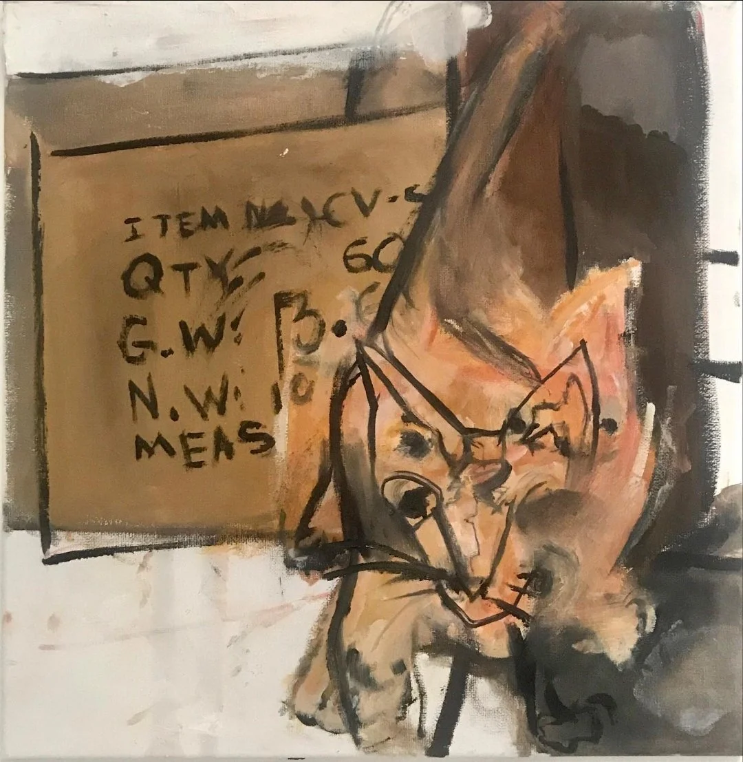 "Fast Cat" 50 × 50 cm
Oil and paint stick on canvas 