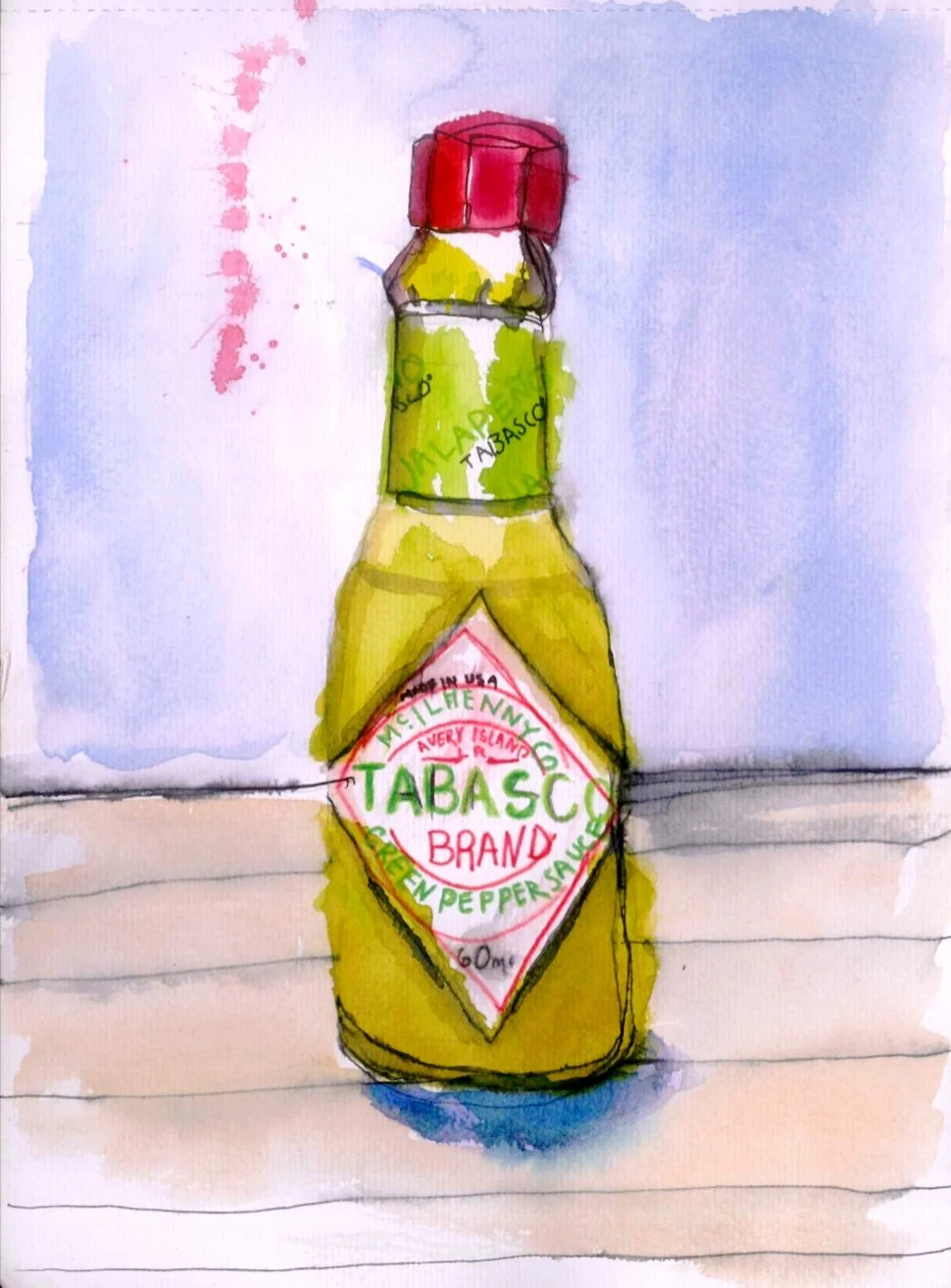"Sorta Hot" 21 x 29.7 cm Mixed media