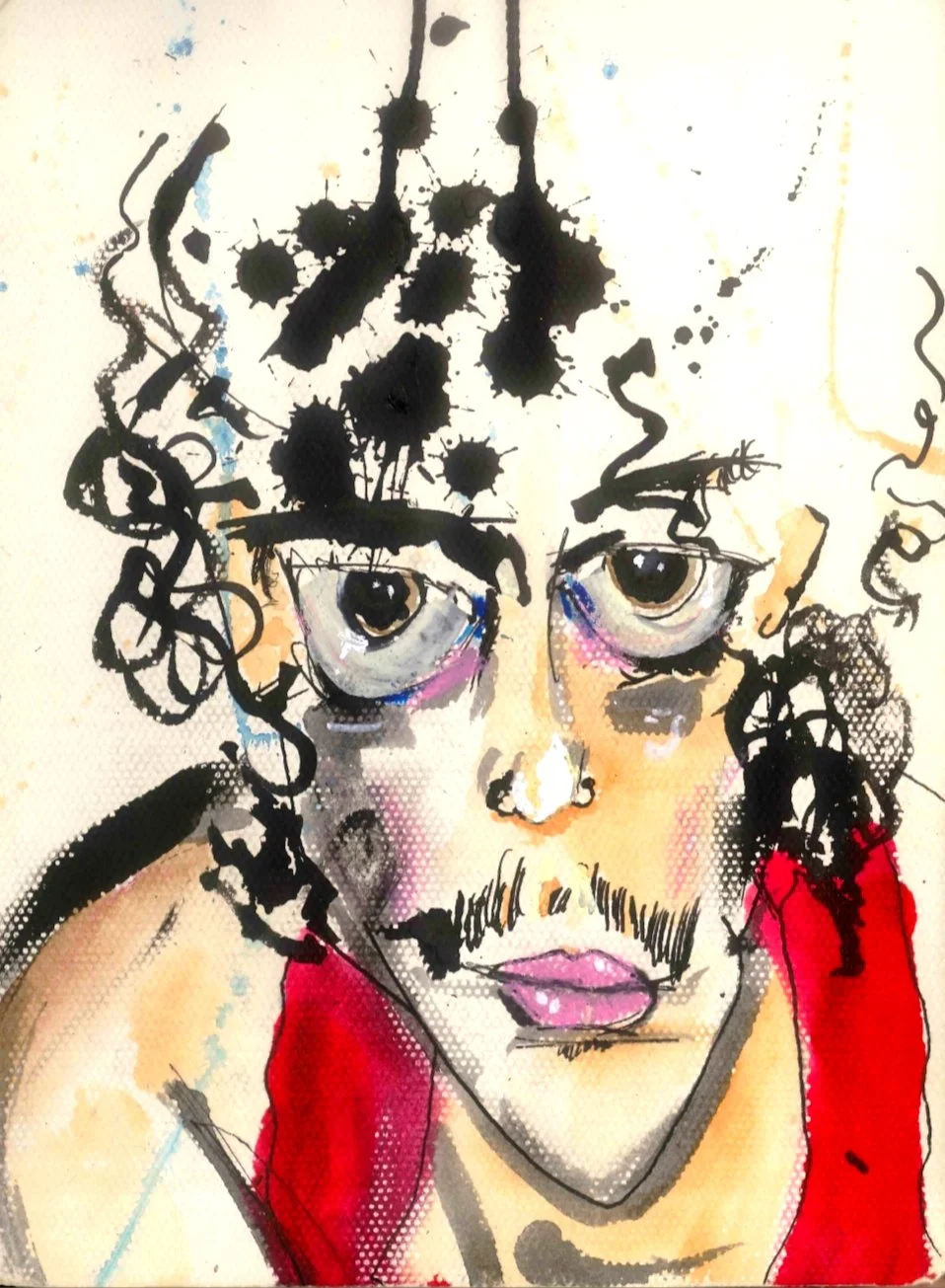 "Prince" 21 x 29.7 cm Mixed media