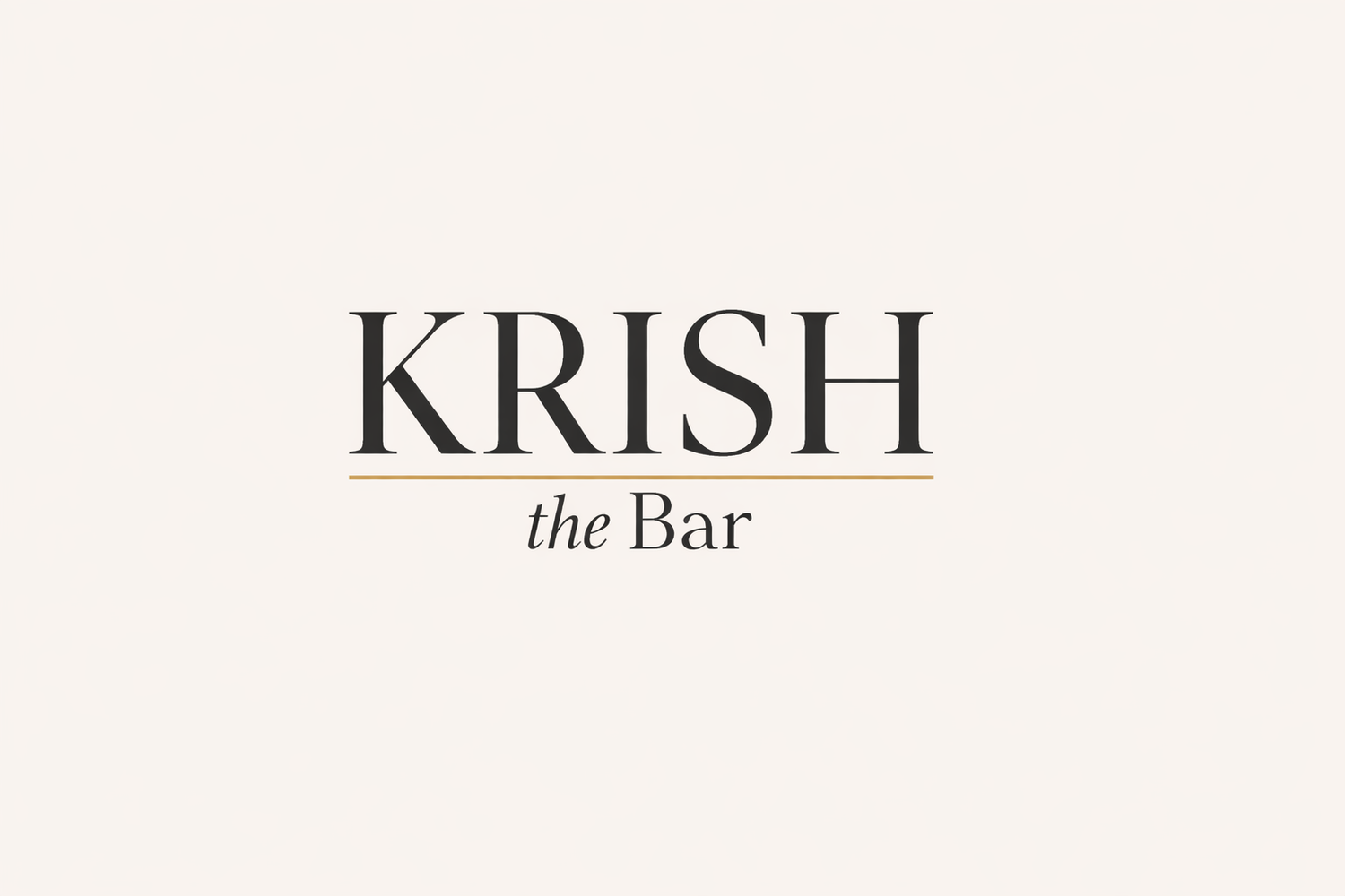 kRISH THE BAR