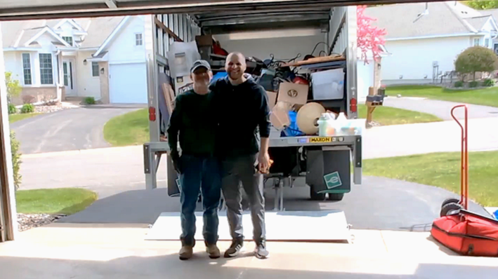 Estate Cleanouts Clean Garage Fully Loaded Truck
