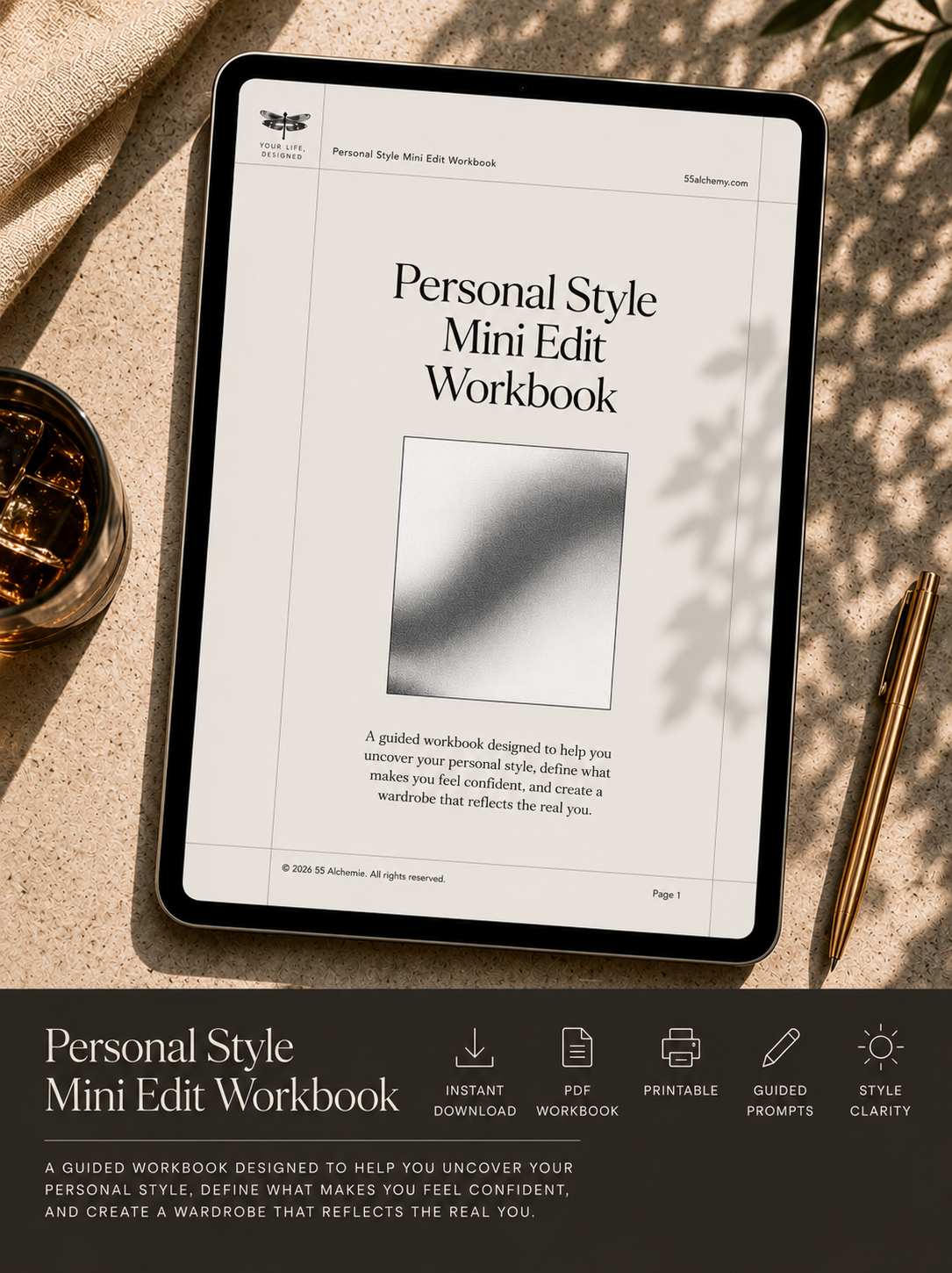 Cosmic mini Signature Style Edit Workbook . Digital PDF Download