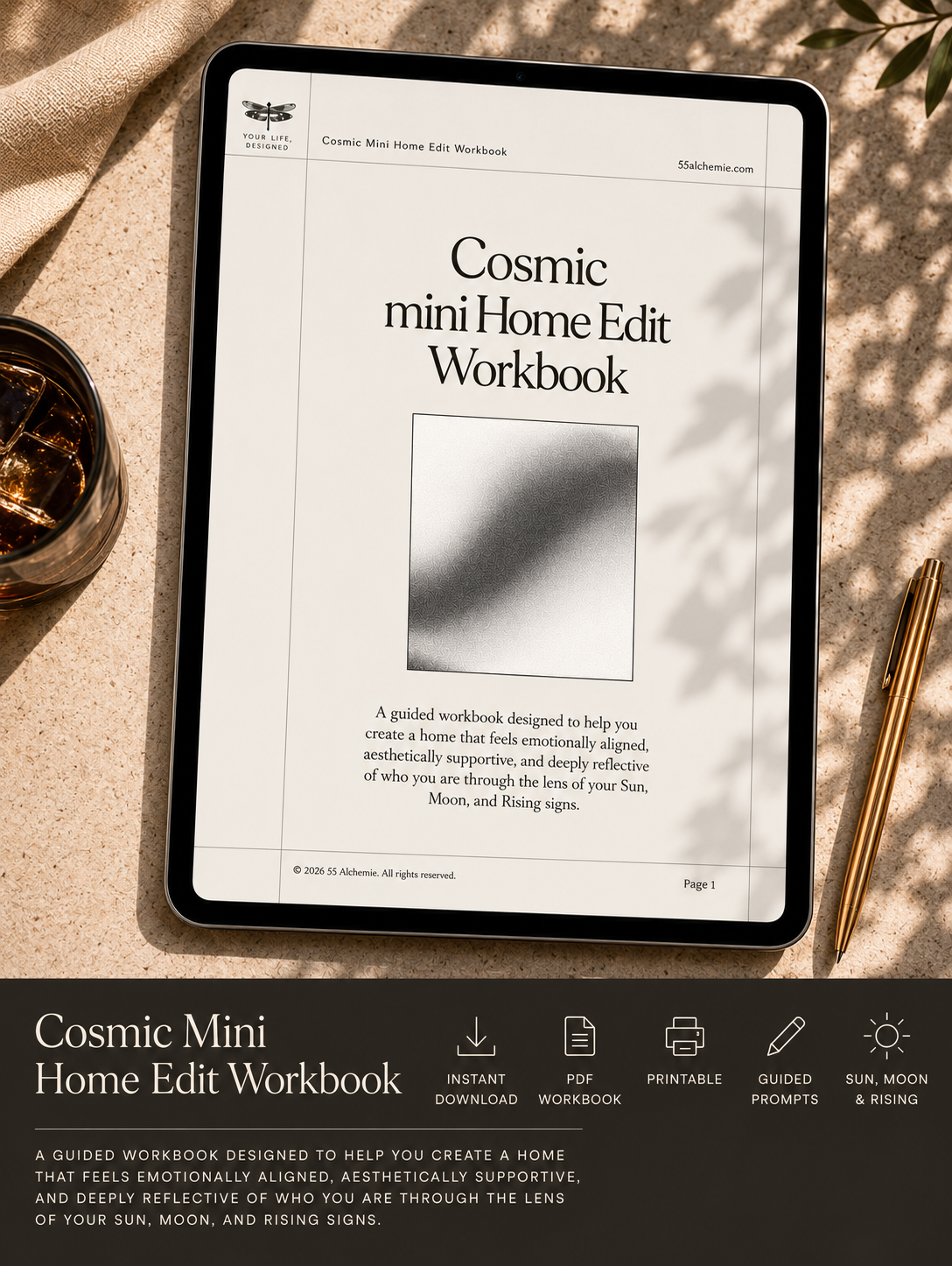Cosmic mini Home Edit workbook . Digital Download PDF