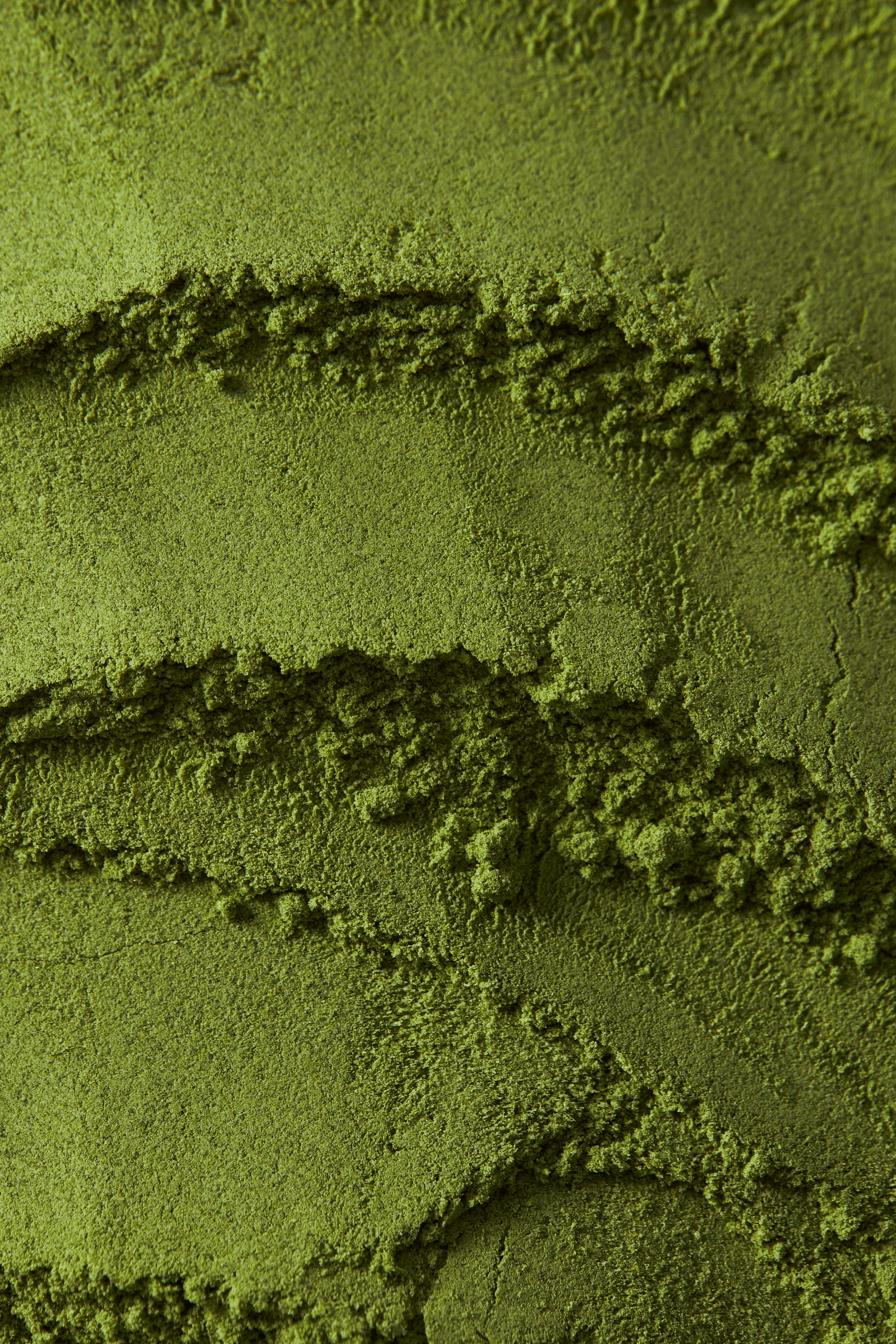  A close-up of green matcha powder 