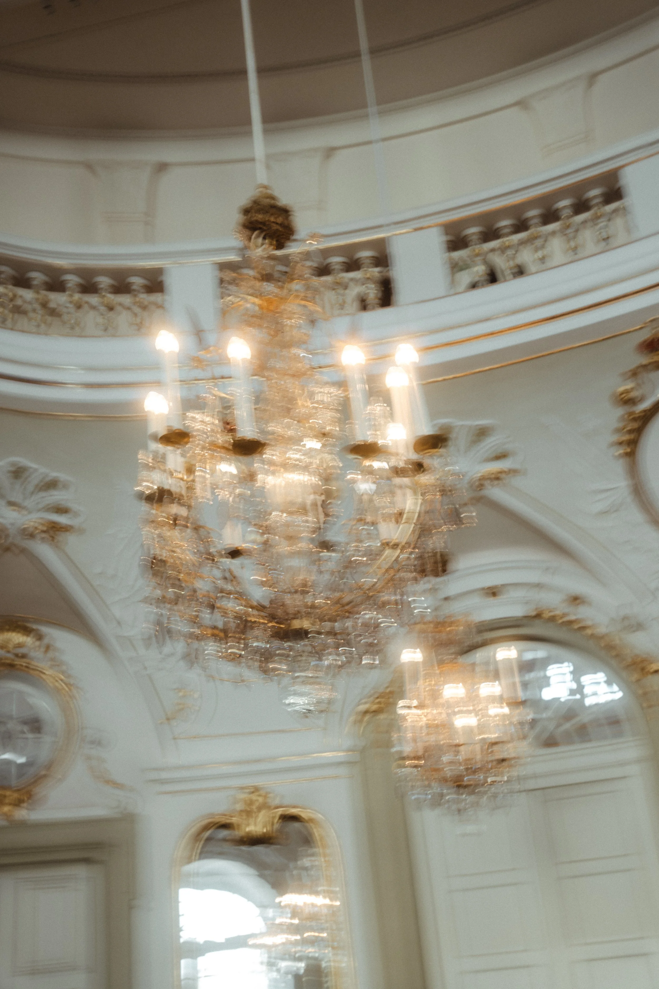 Historic palace interior with an elegant chandelier at a luxury wedding venue in Europe. Schloss Ludwigsburg , Wedding Ludwigsburg 