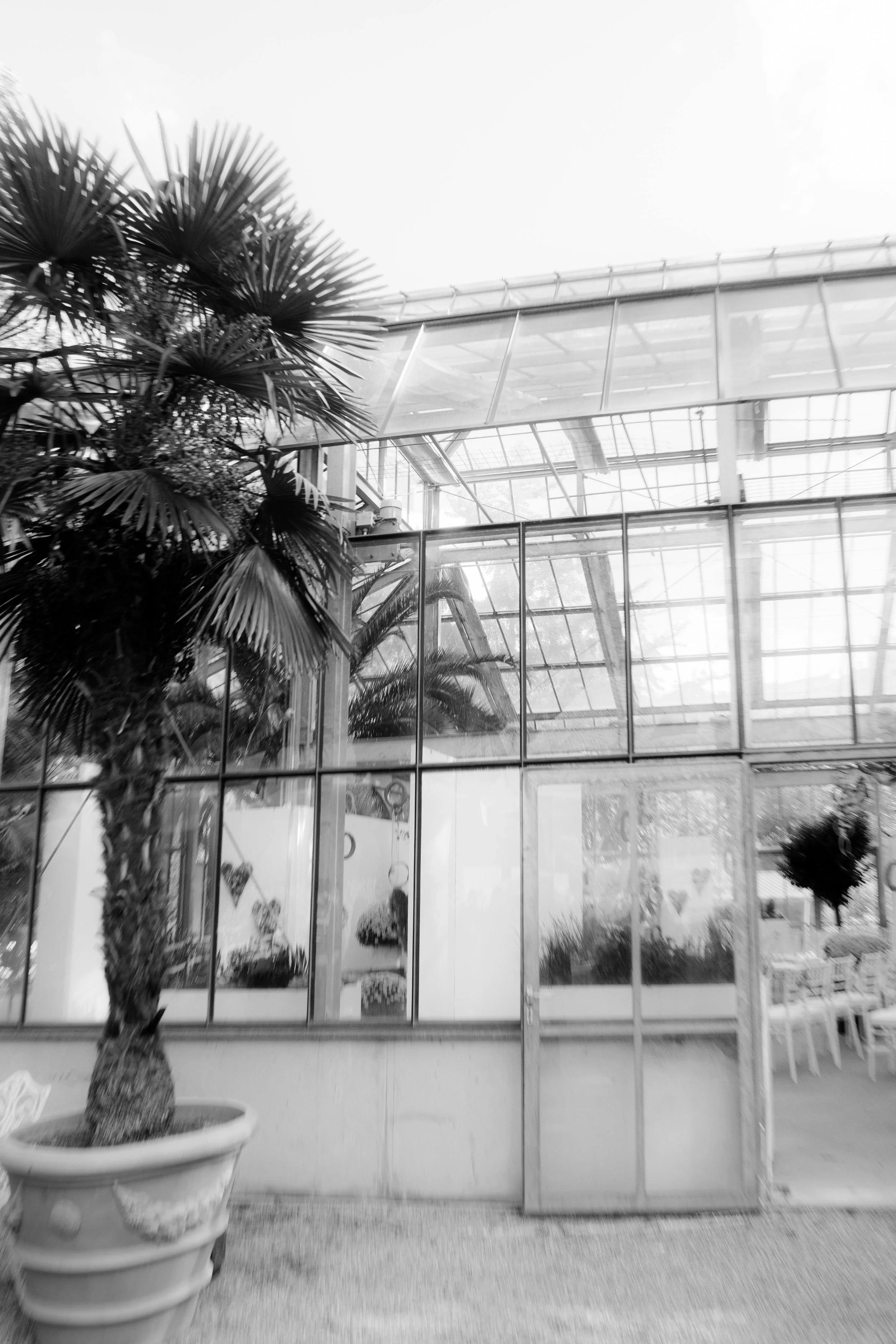 Elegant glasshouse wedding venue in the Stuttgart area for a luxury editorial wedding.