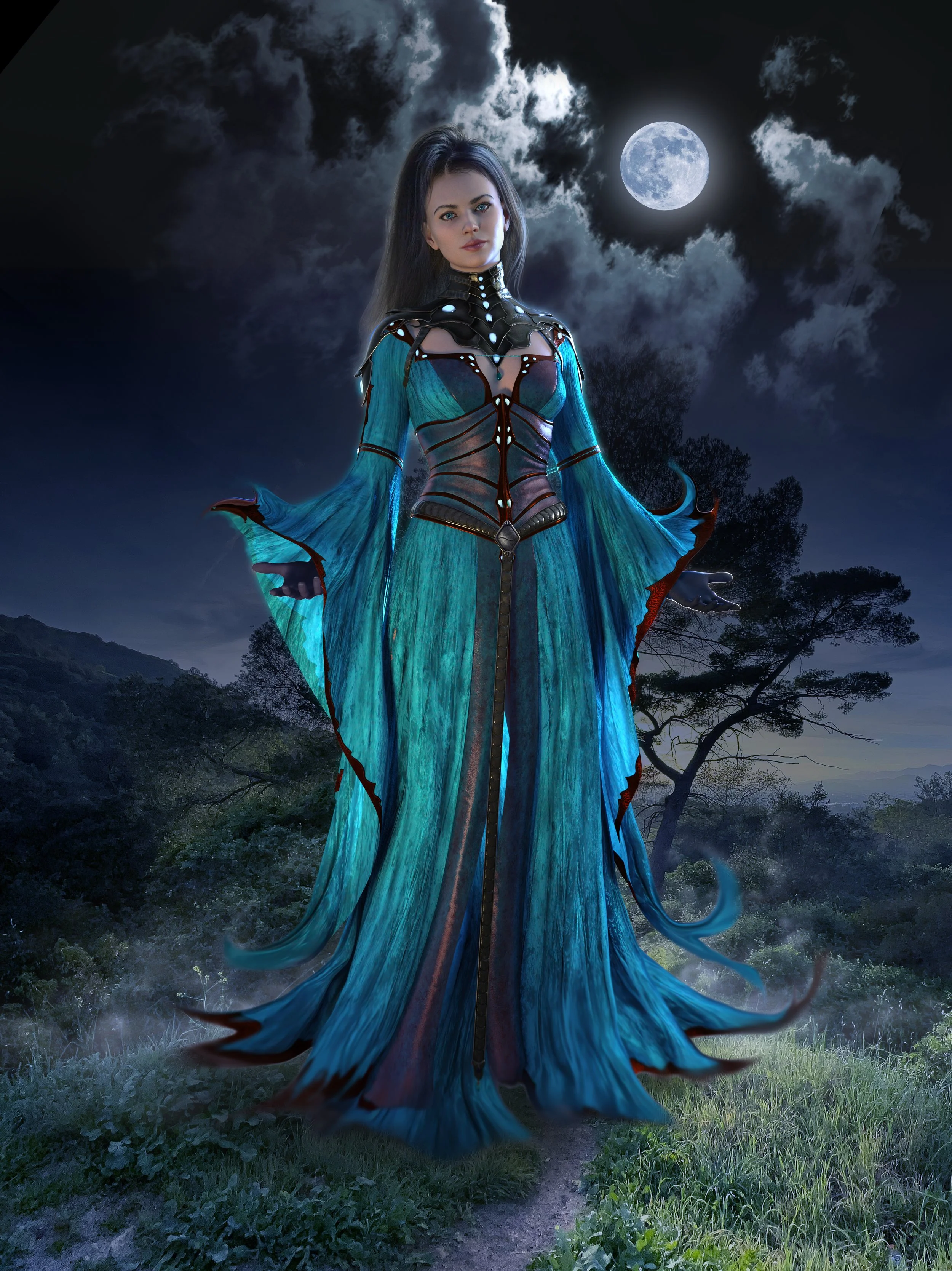 Nocktis: Kry of Night - Book illustration