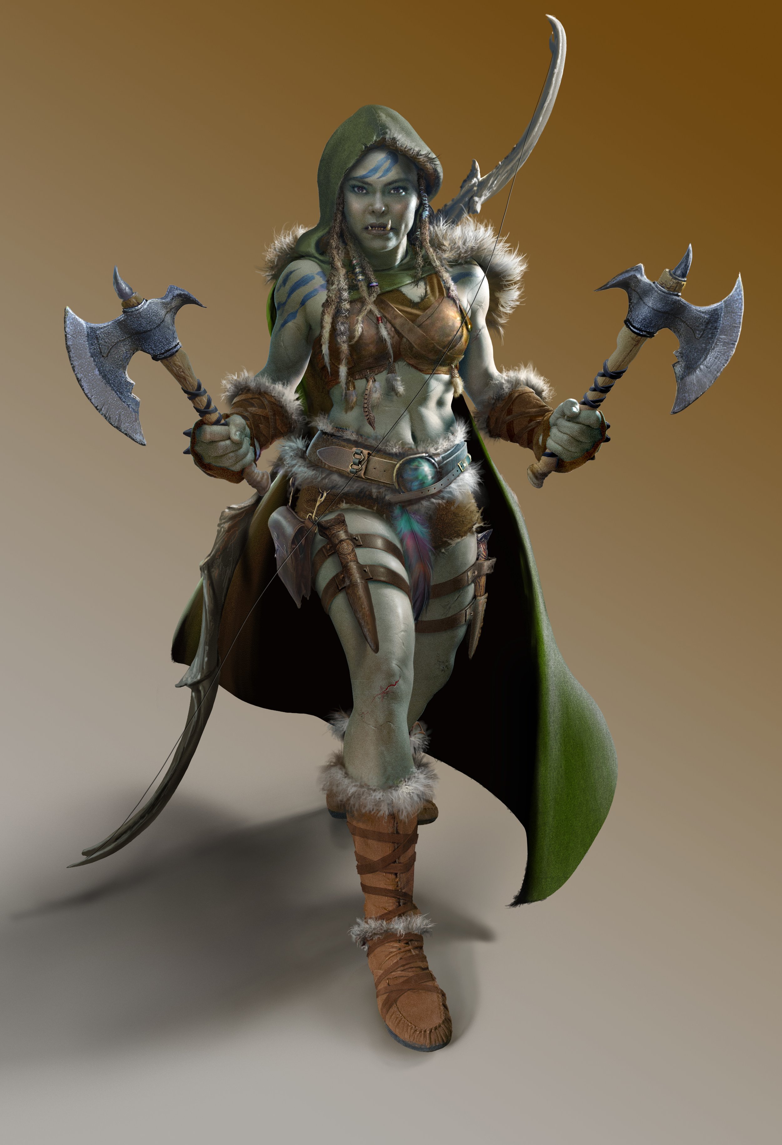 Meganna Sparemore character art for Dragonbowl