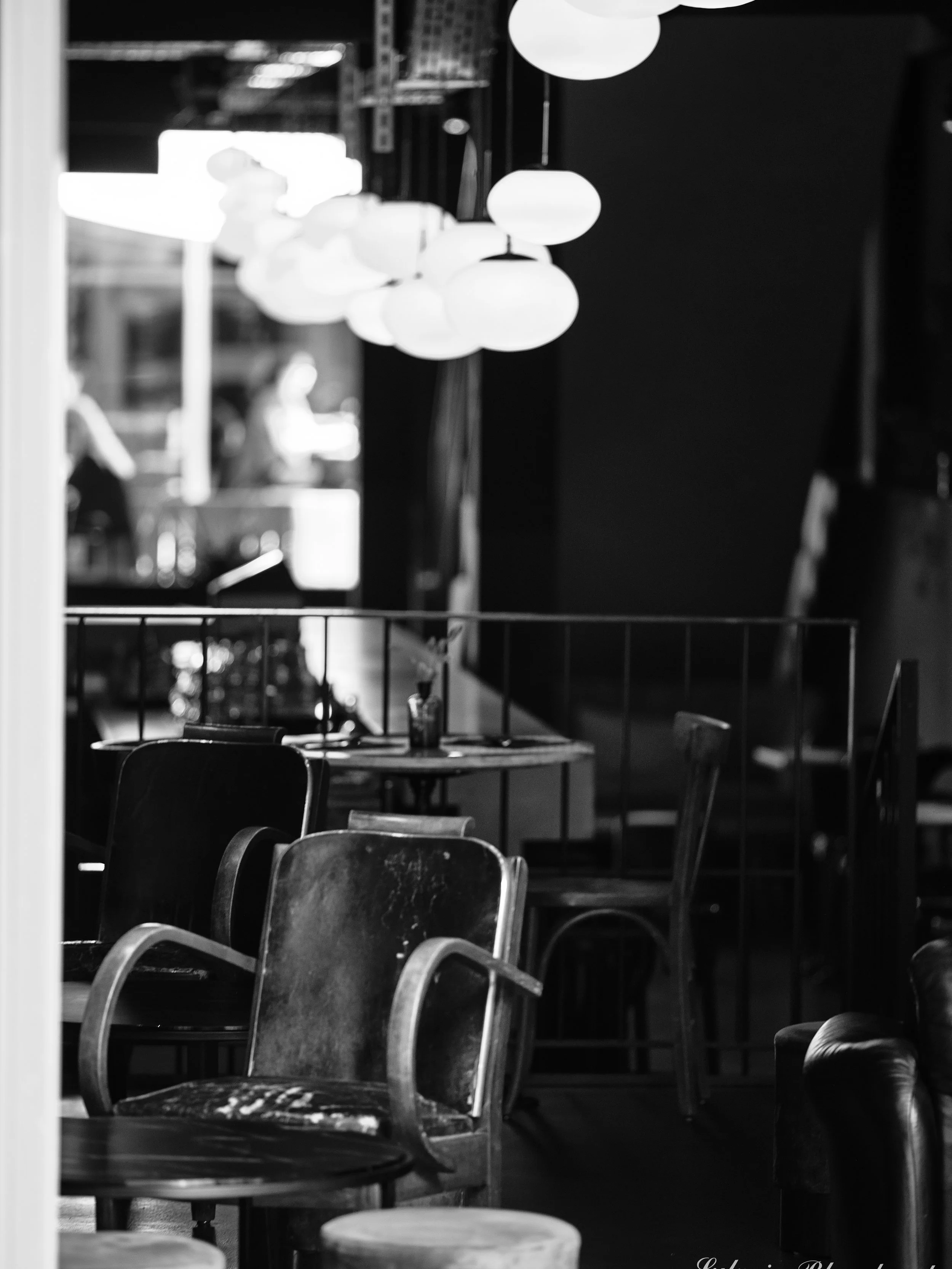 Vue d'un café ancien à Lausanne
