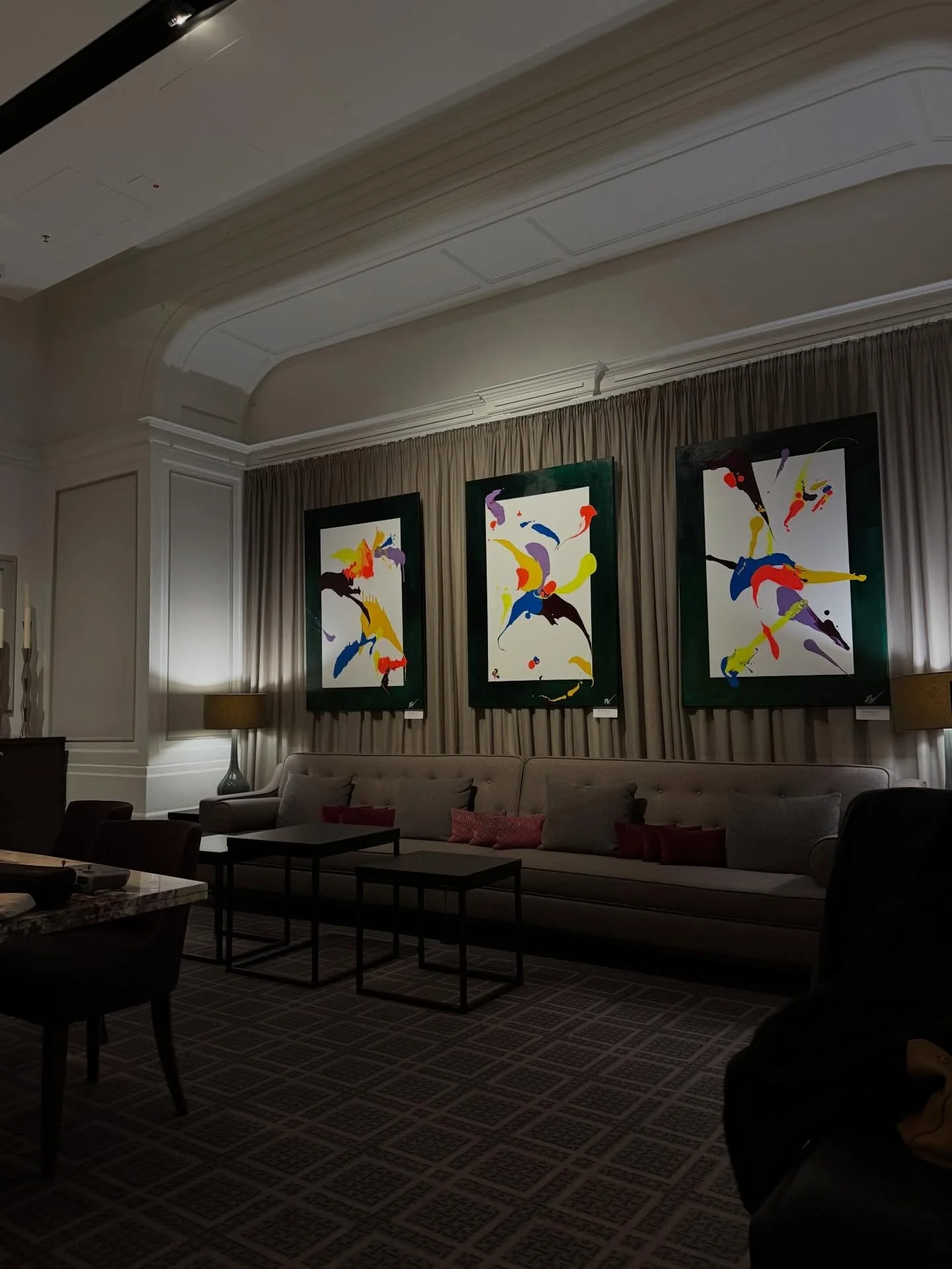 &bdquo;The Green Row&ldquo;

The Green Row marked the beginning of my OVER THE FRAME series, right after I returned from my time working on a cruise ship.

It took me less than two days before I bought six large-format canvases and started painting a