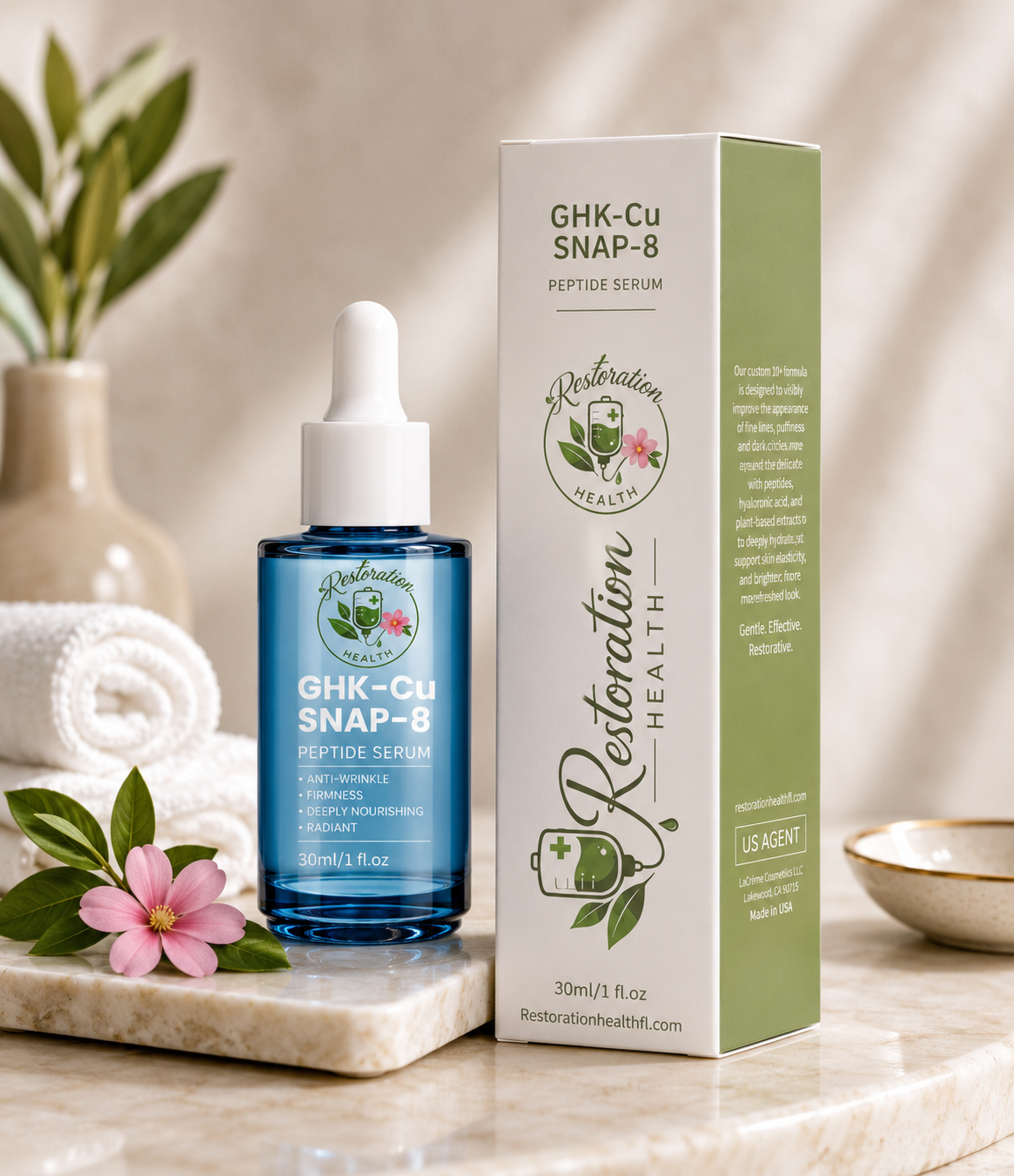 GHK-Cu + SNAP-8 Peptide Serum