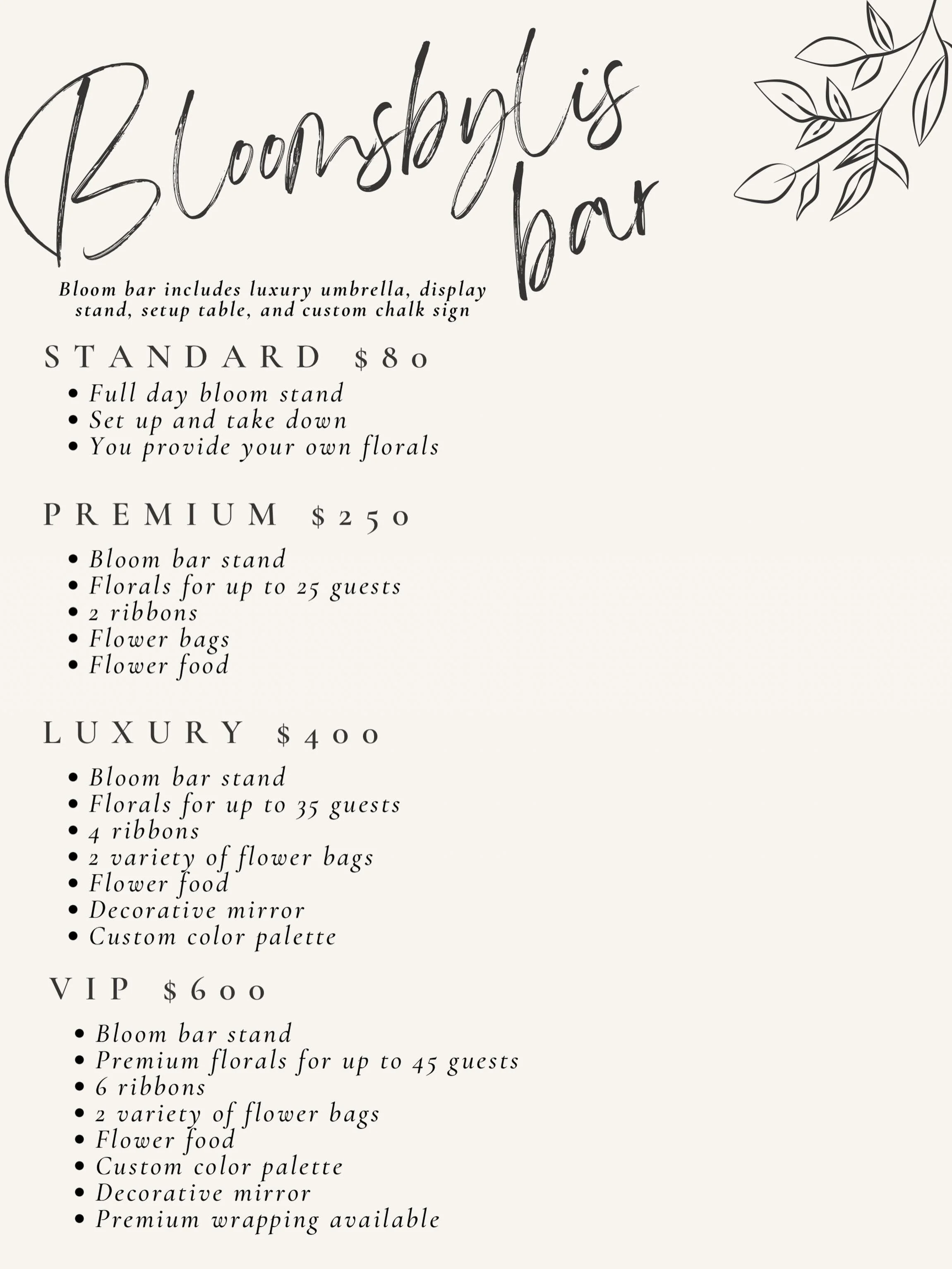 Now booking our luxury Bloom Bar 🌸✨
Perfect for bridal showers, birthdays, baby showers, brunches, corporate events, and girls&rsquo; nights. Guests get to create their own custom bouquets with premium blooms, luxe ribbons, and beautiful wrapping. ?