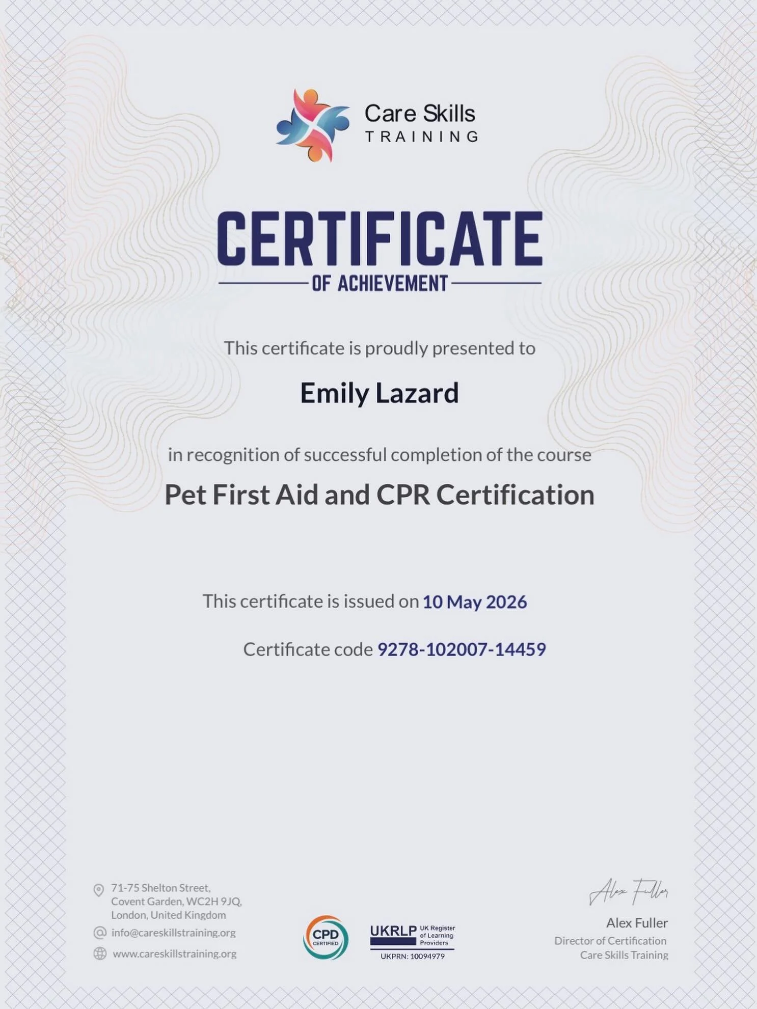 Did my pet first aid and CPR training this weekend. 
Great to have some extra knowledge on how to deal with emergencies and concerns with a range of pets.
Hopefully I never have to put any of the emergency bits into practice but it&rsquo;s great to h
