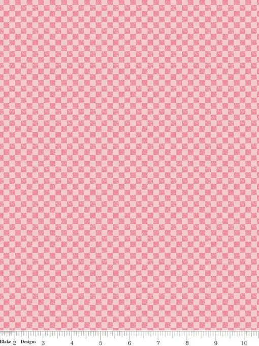 Check Please! 1/4" Tone-on-Tone Check Sugar Pink