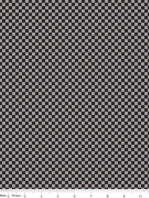 Check Please! 1/4" Tone-on-Tone Check Black