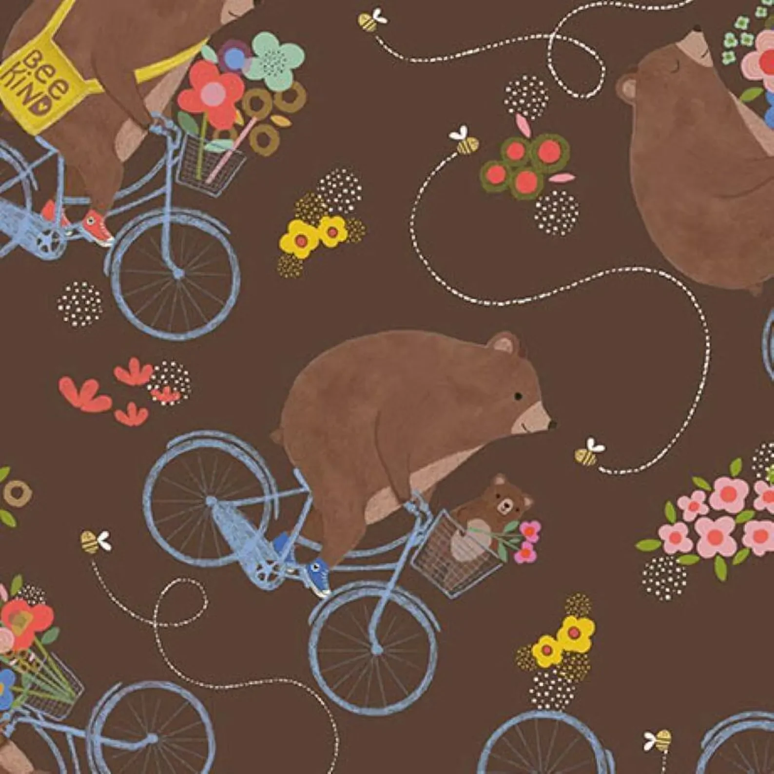 Bee Beary Happy - Bears on Bike