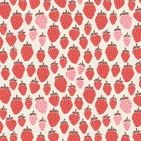 Under the Apple Tree - Queen of Berries - Pink Berry Fabric
