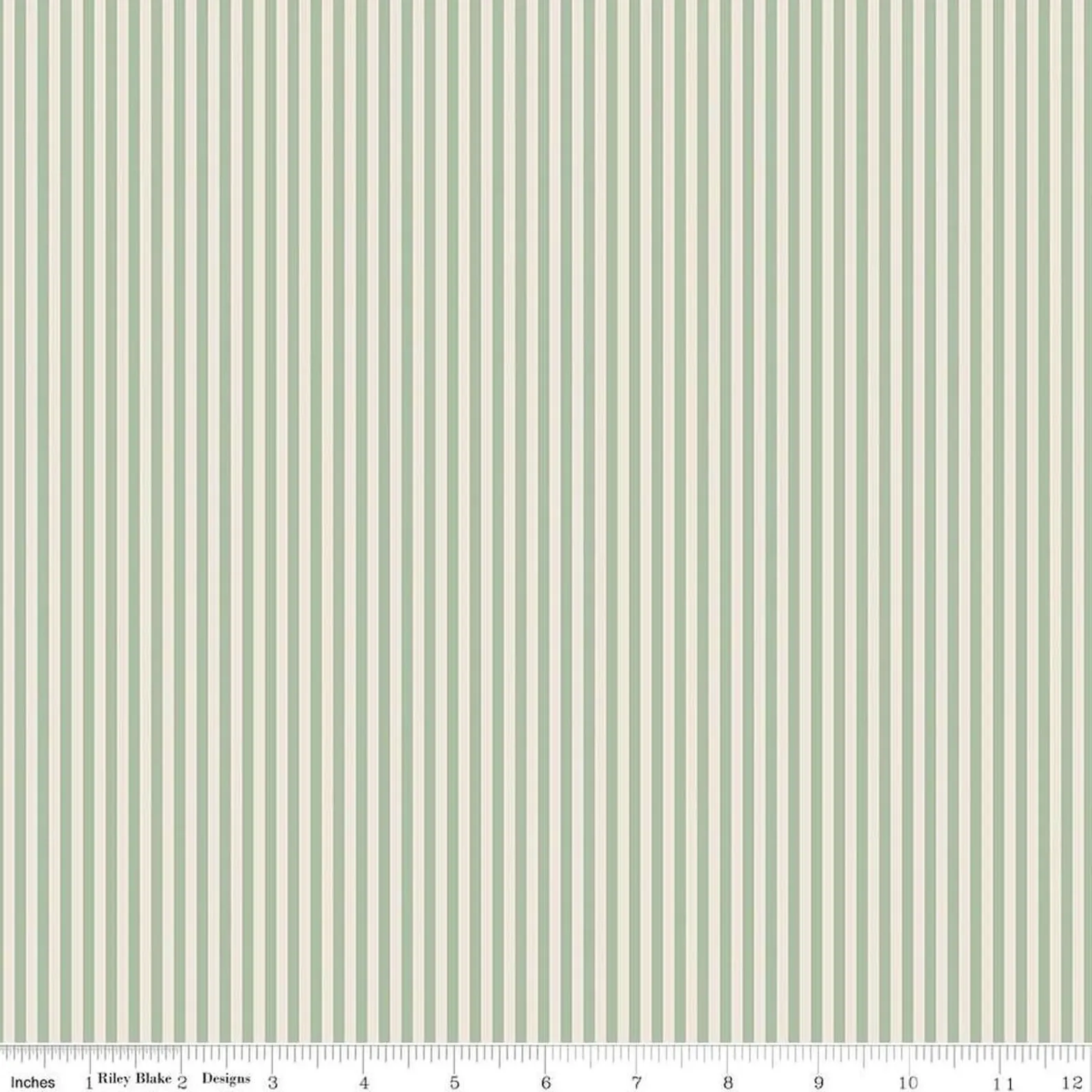 1/8" Stripe on Ivory Sage