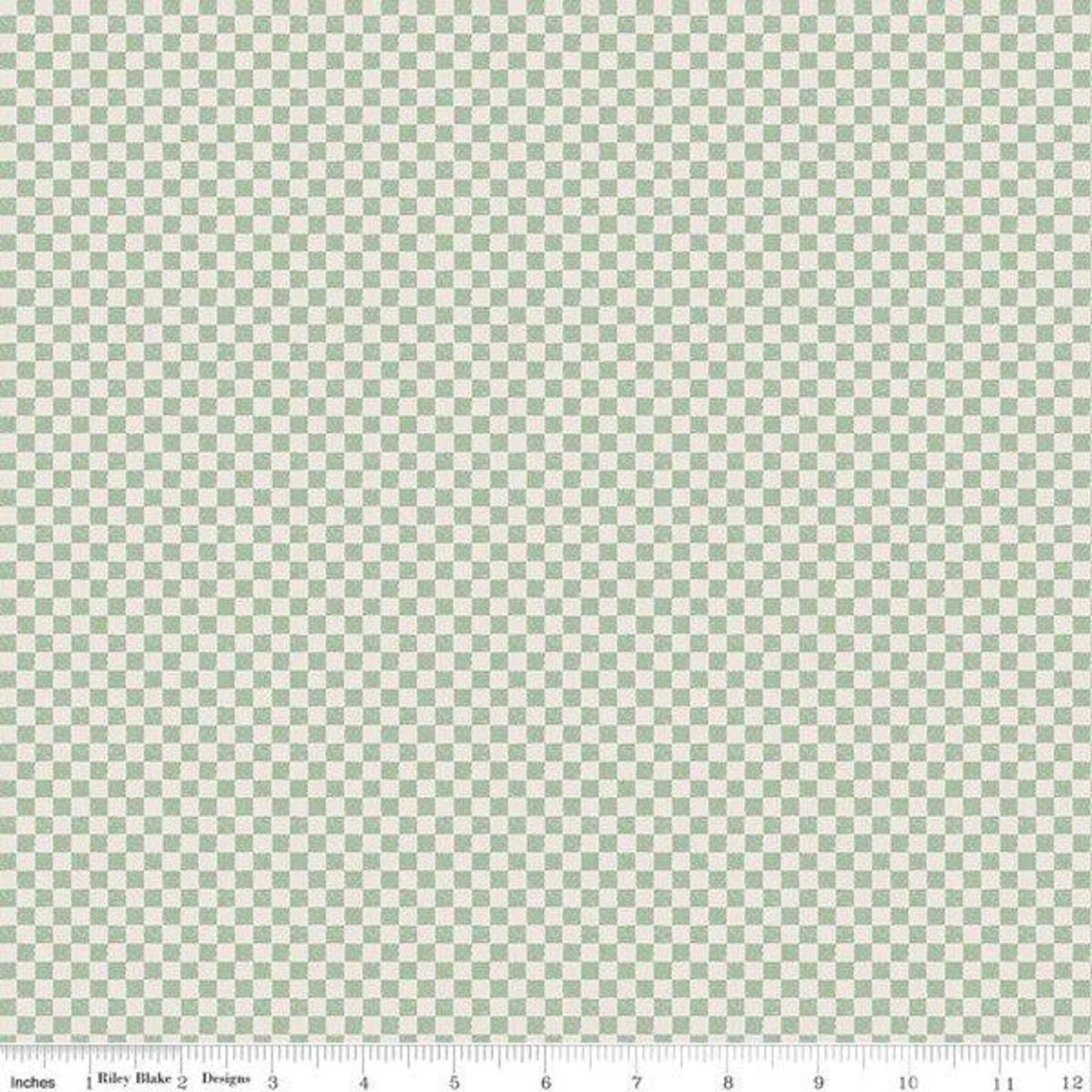 Check Please! 1/4" Check on Ivory Sage