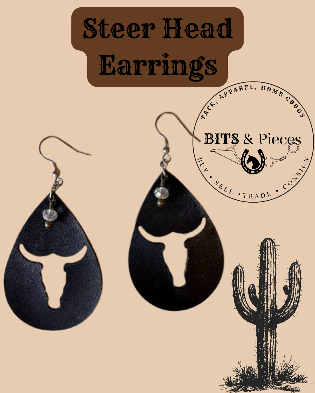 Steer Head Earrings Earrings.png