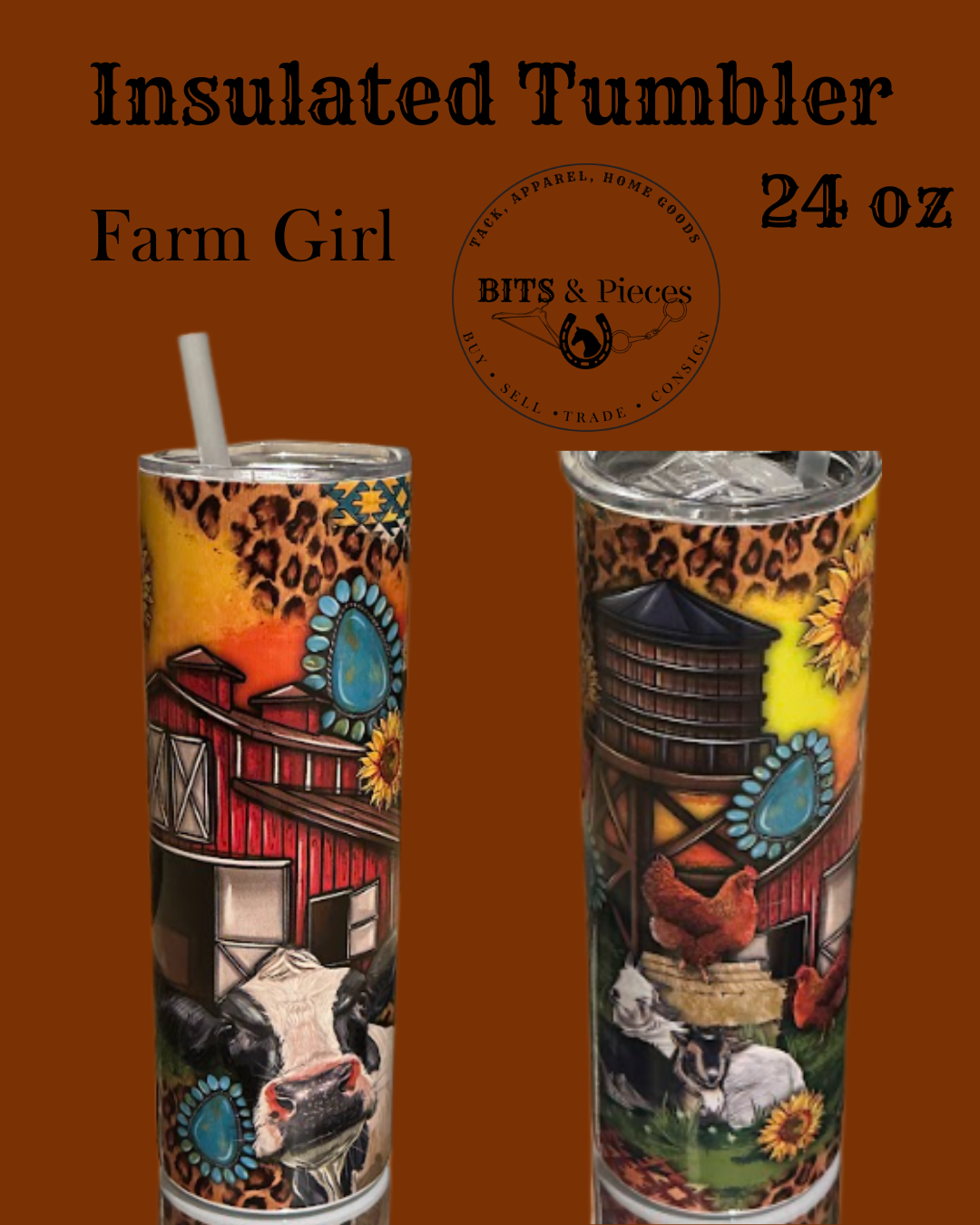 Farm Girl 24 oz Insulated Tumbler