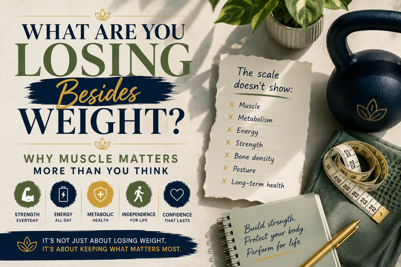 What Are You Losing Besides Weight? Why Muscle Matters More Than You Think