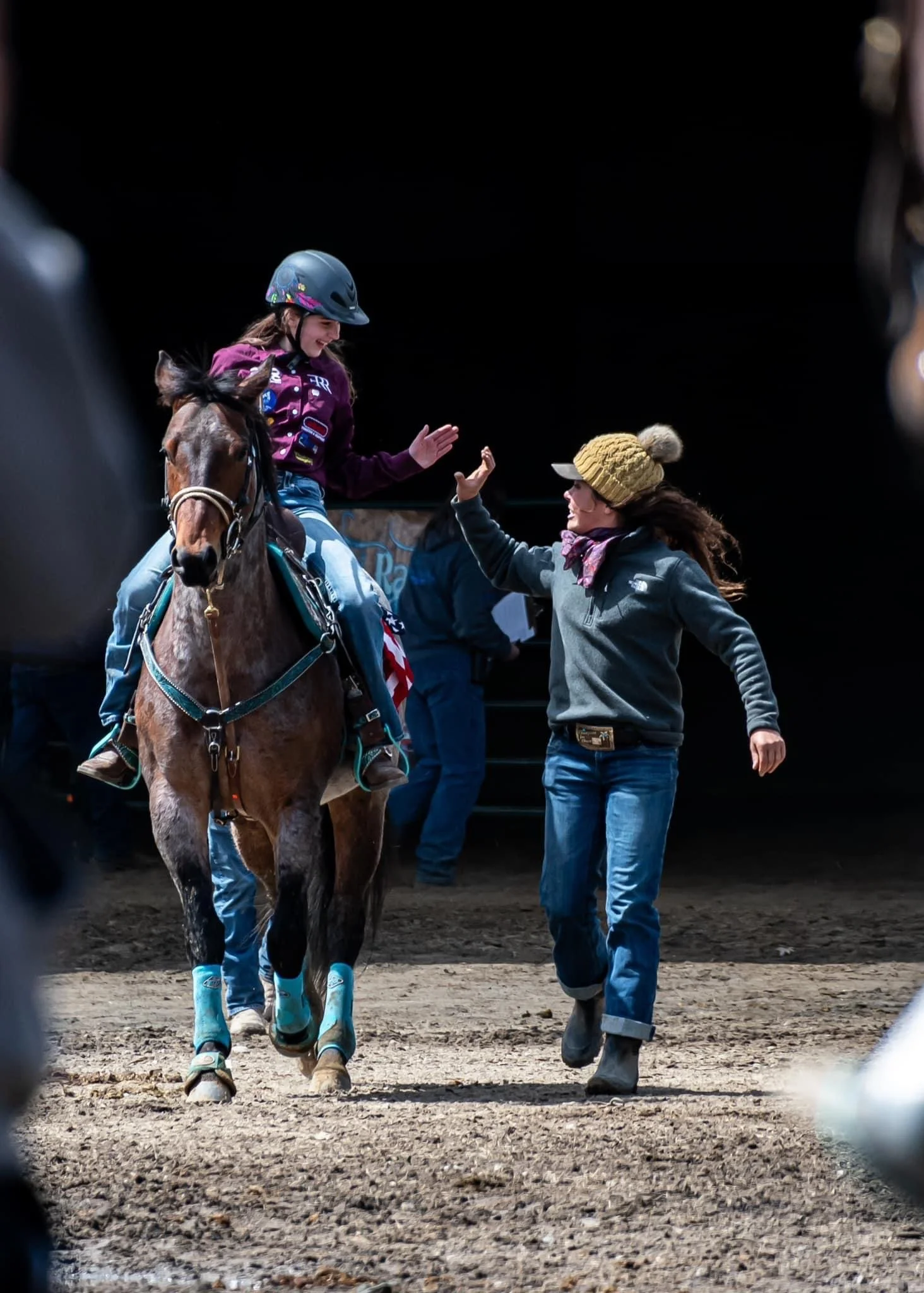 A simple high-five, a lasting impact. Supporting young riders every step of the way.