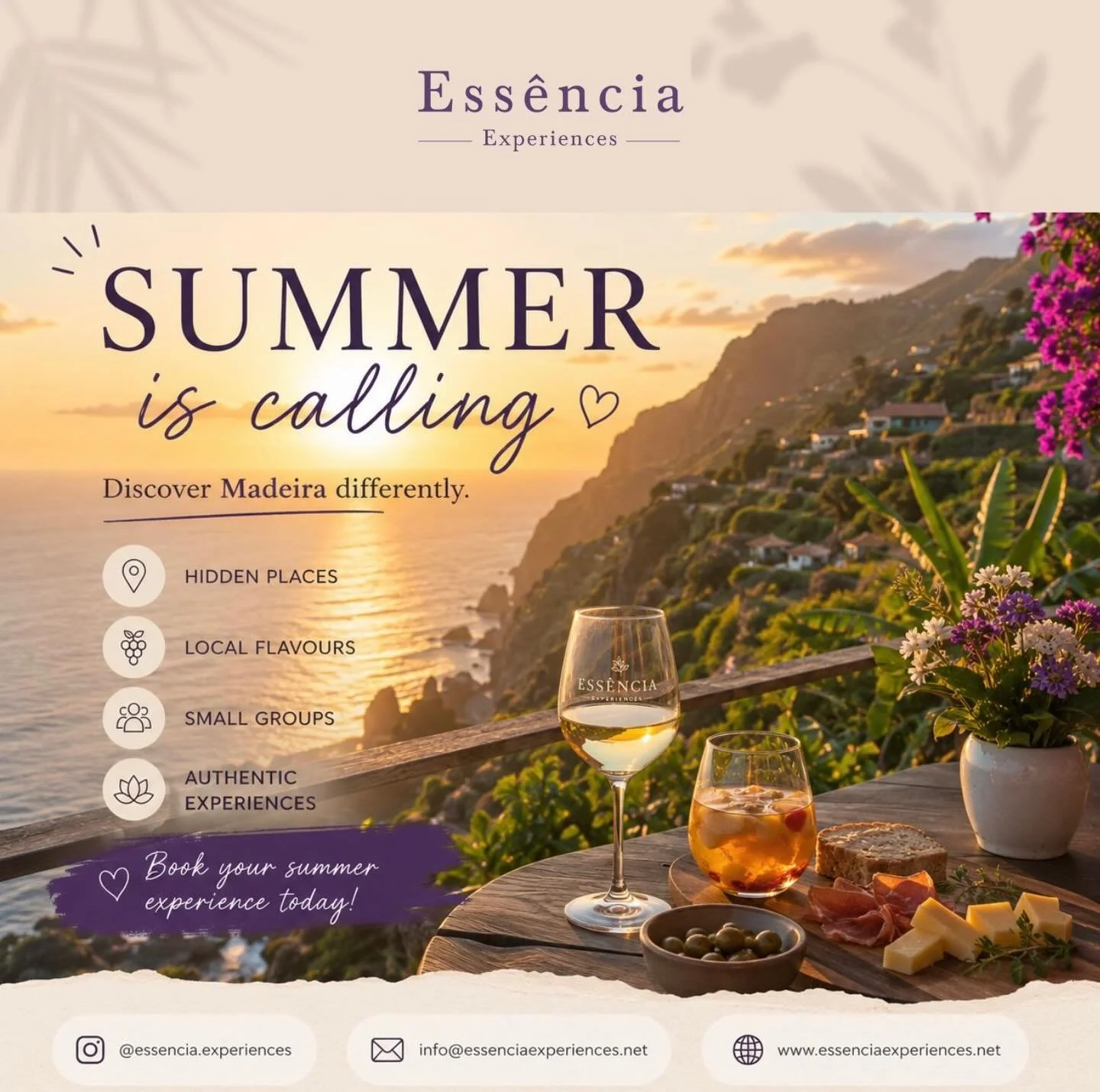 SUMMER is calling! Book your experience now 🌞🌊🍷 #travel #madeira #portugal #tour #summer