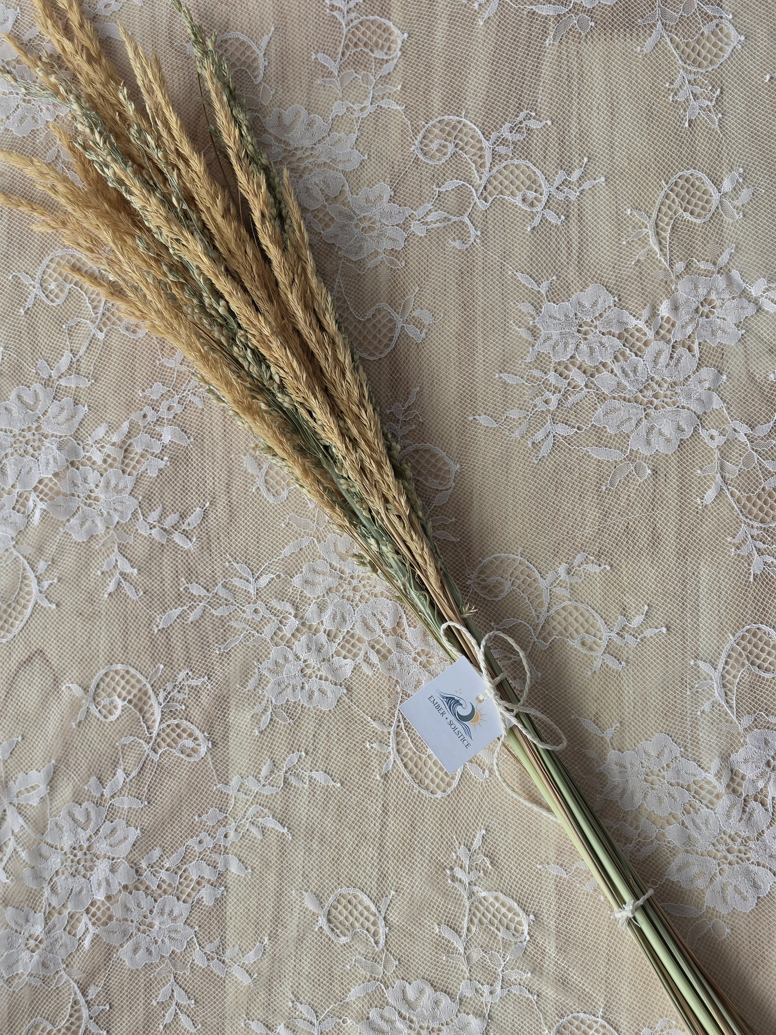 Homegrown Dried Grasses & Broomcorn