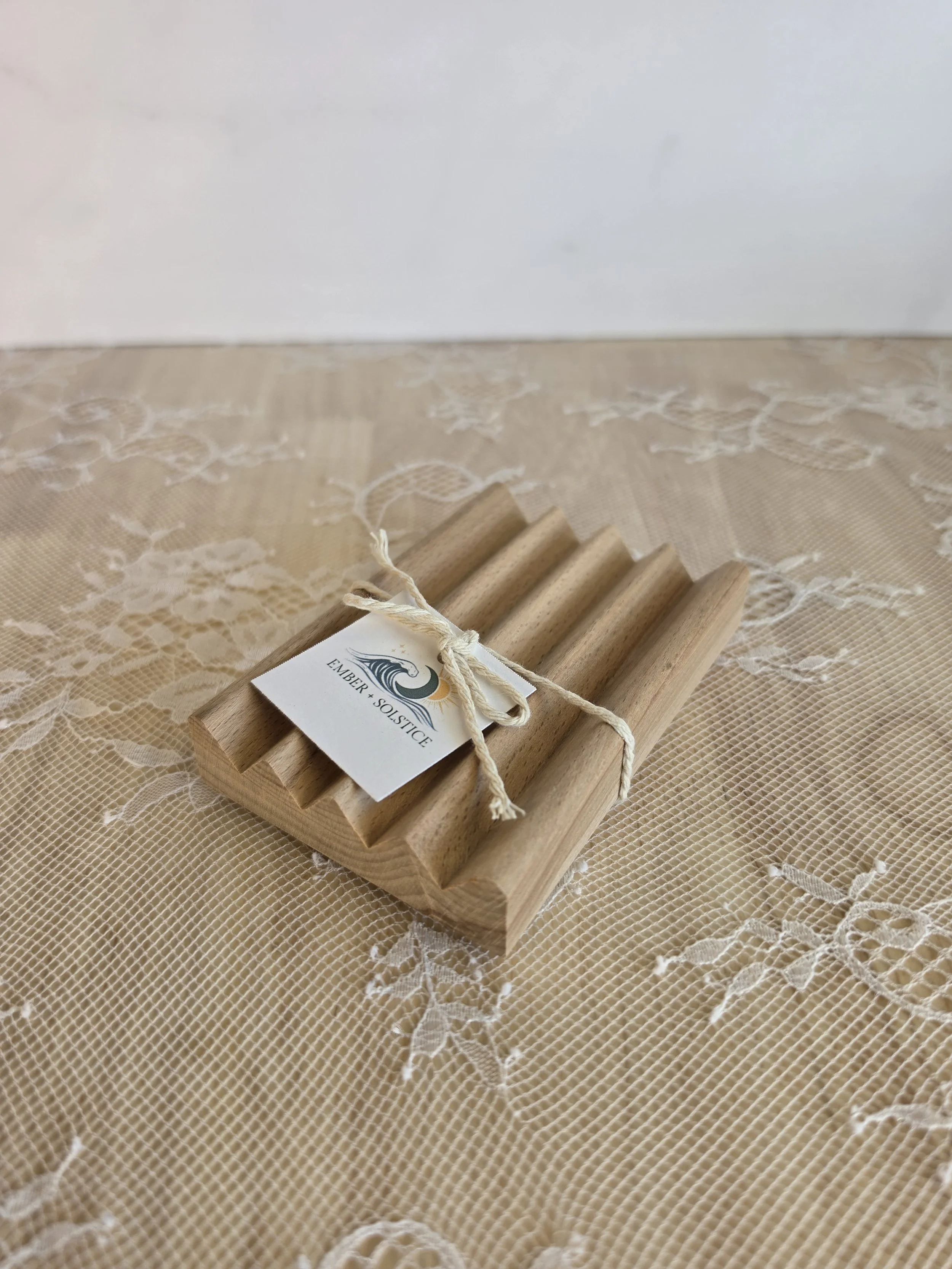 Beechwood Soap Saver Tray
