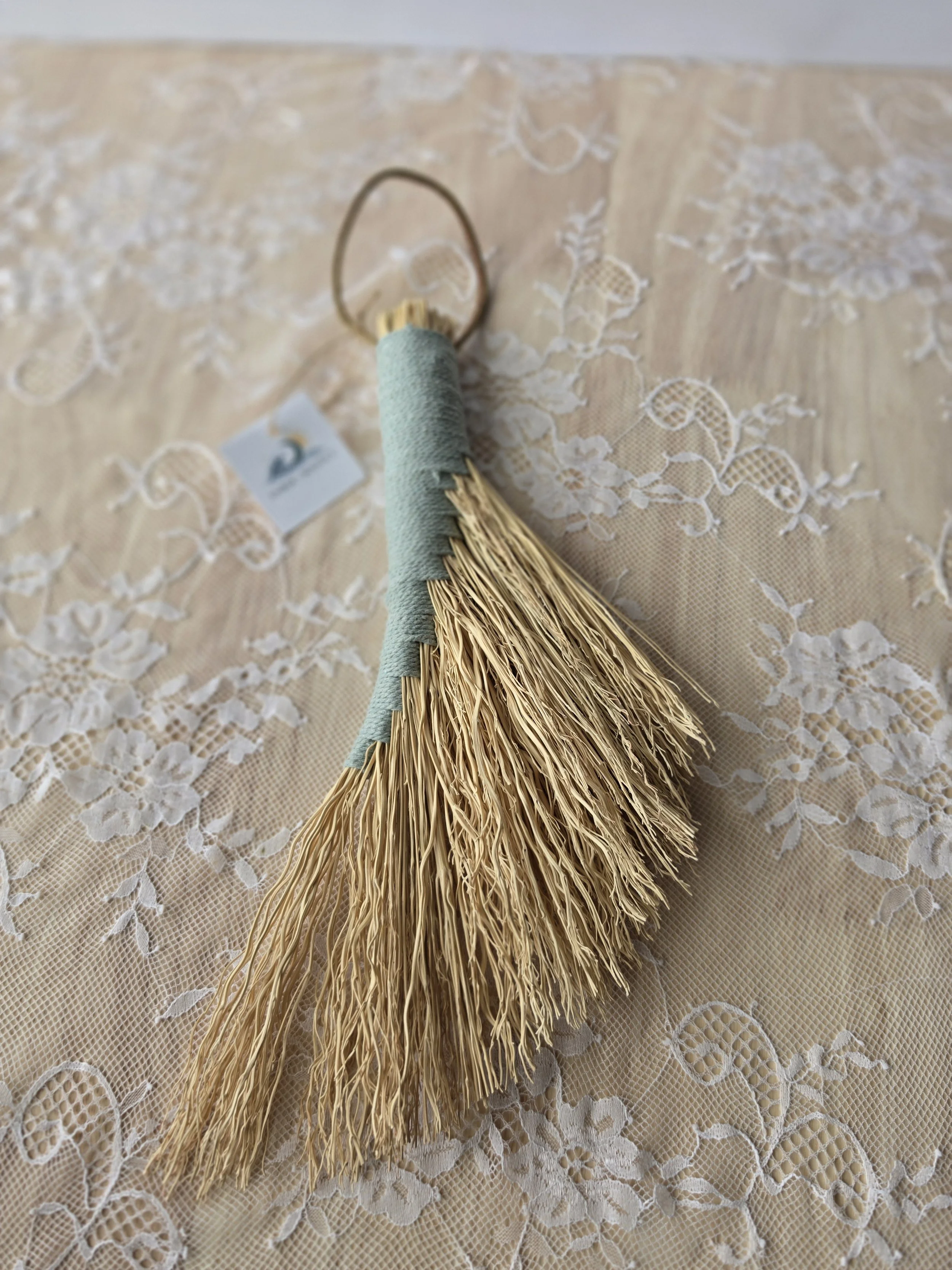Handcrafted Broomcorn Turkey Tail Broom