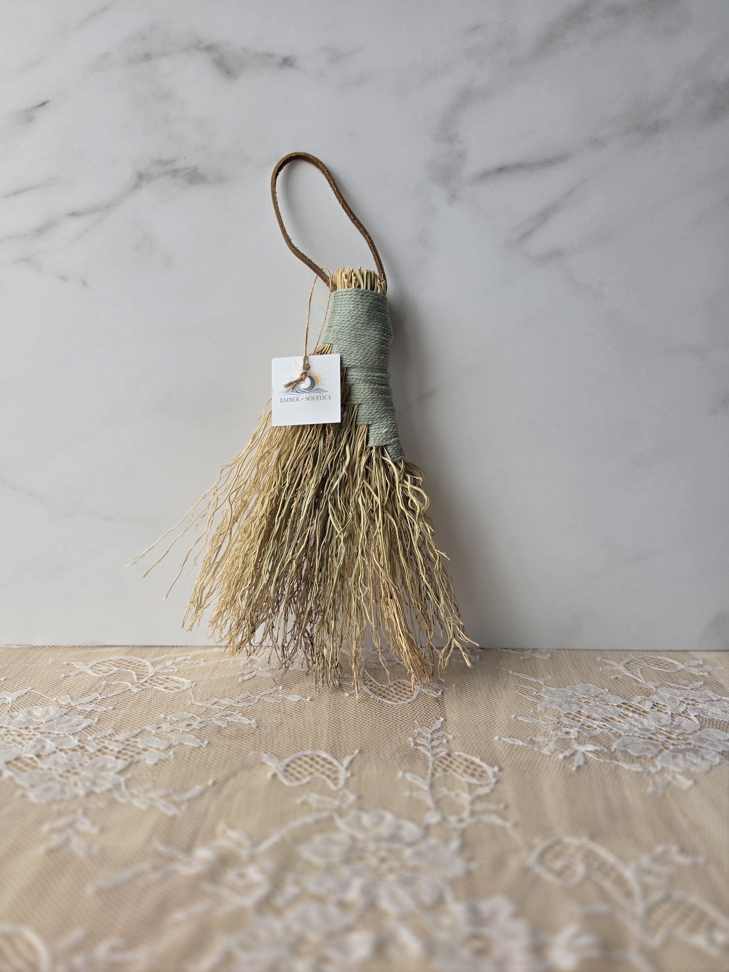 Handcrafted Broomcorn Turkey Tail Broom