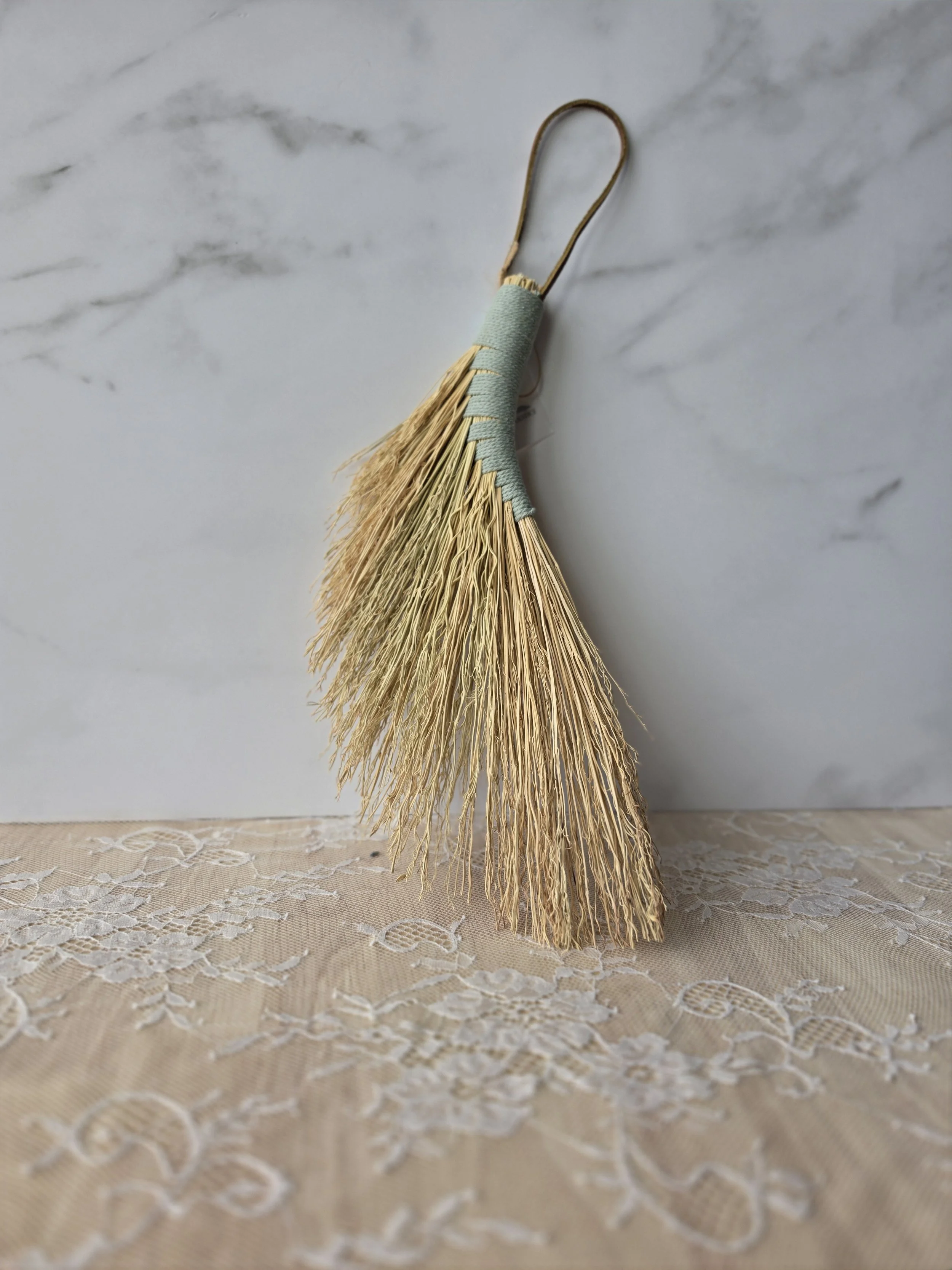 Handcrafted Broomcorn Turkey Tail Broom