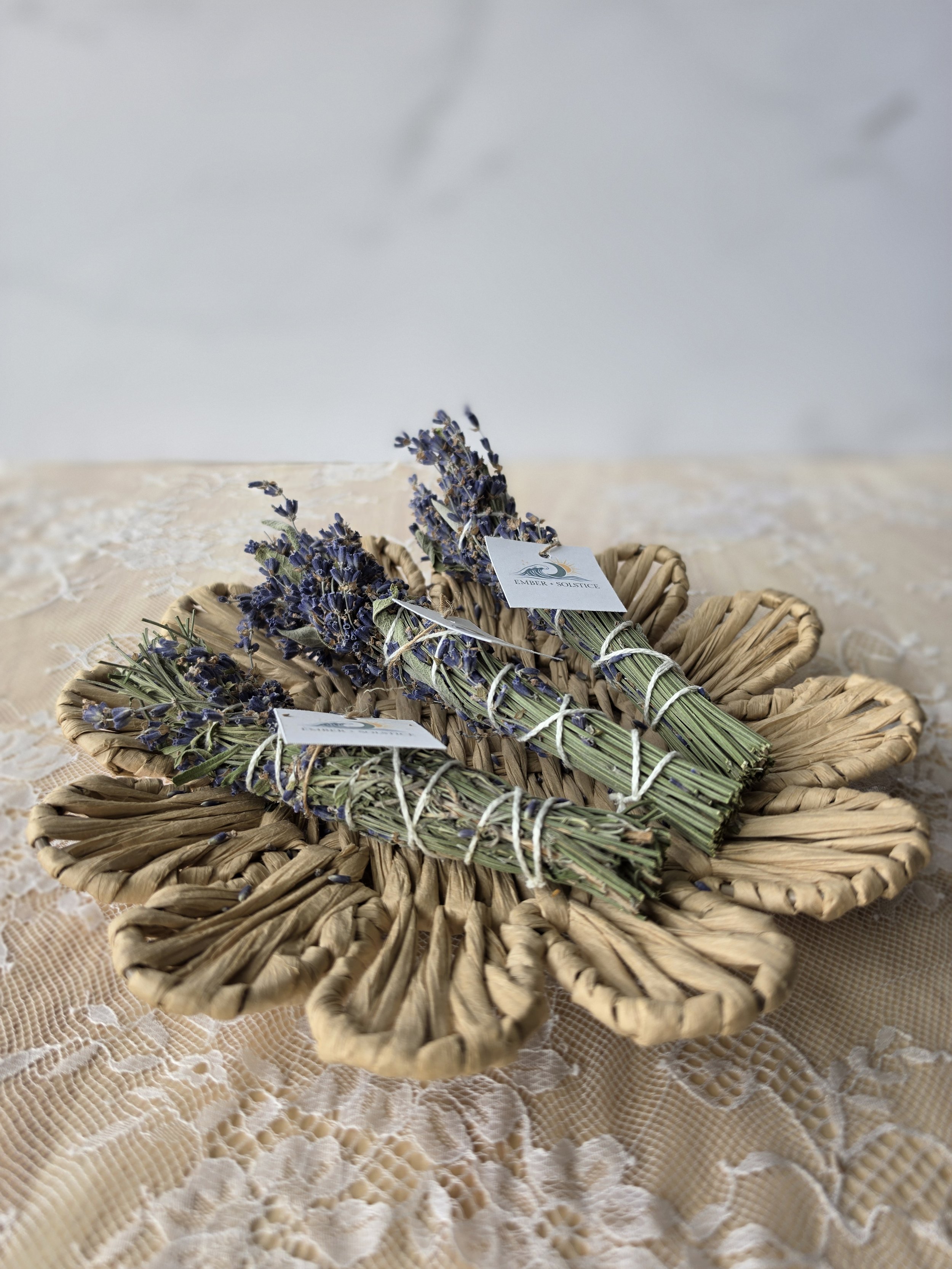Garden-Grown Sage + Lavender Smudge Stick