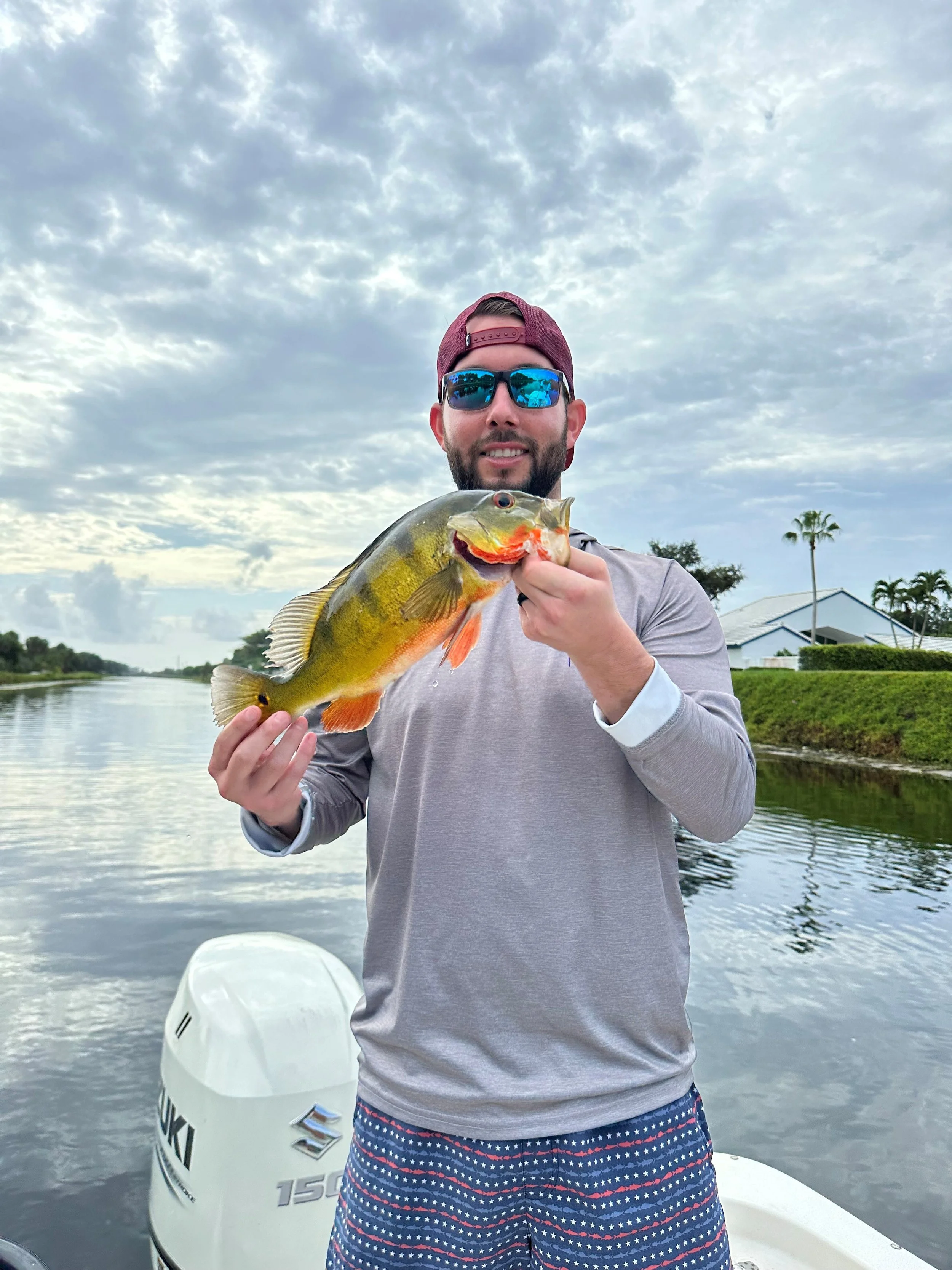 Nick McAndrew fishing the waterways of Palm Beach County, Florida