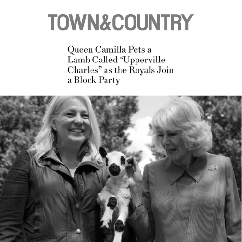 Tracy Bloom and Her Majesty Queen Camilla in Front Royal.
