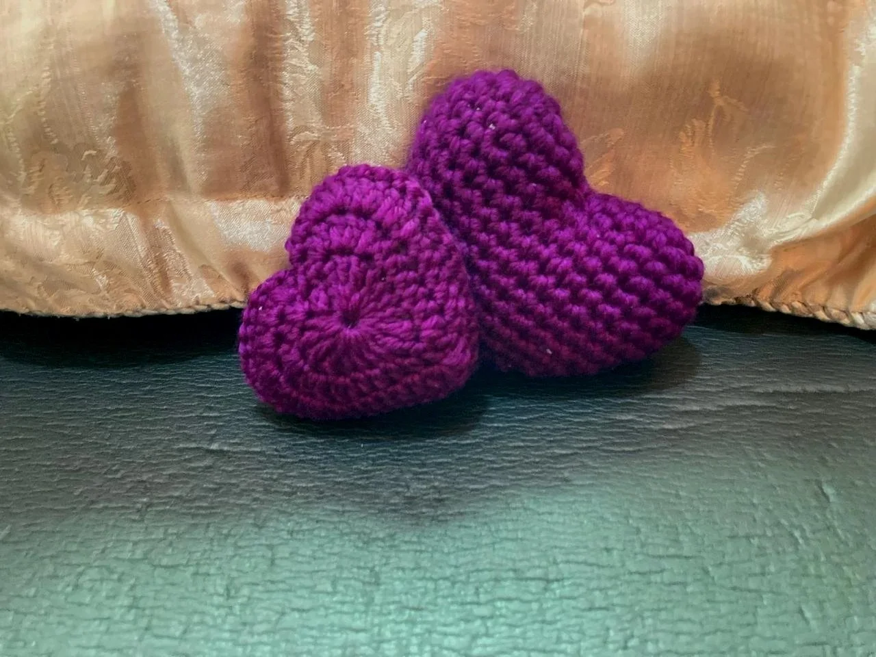 Crochet hearts