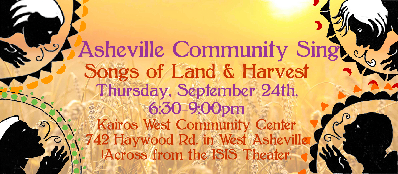Songs of Land and Harvest Community Sing