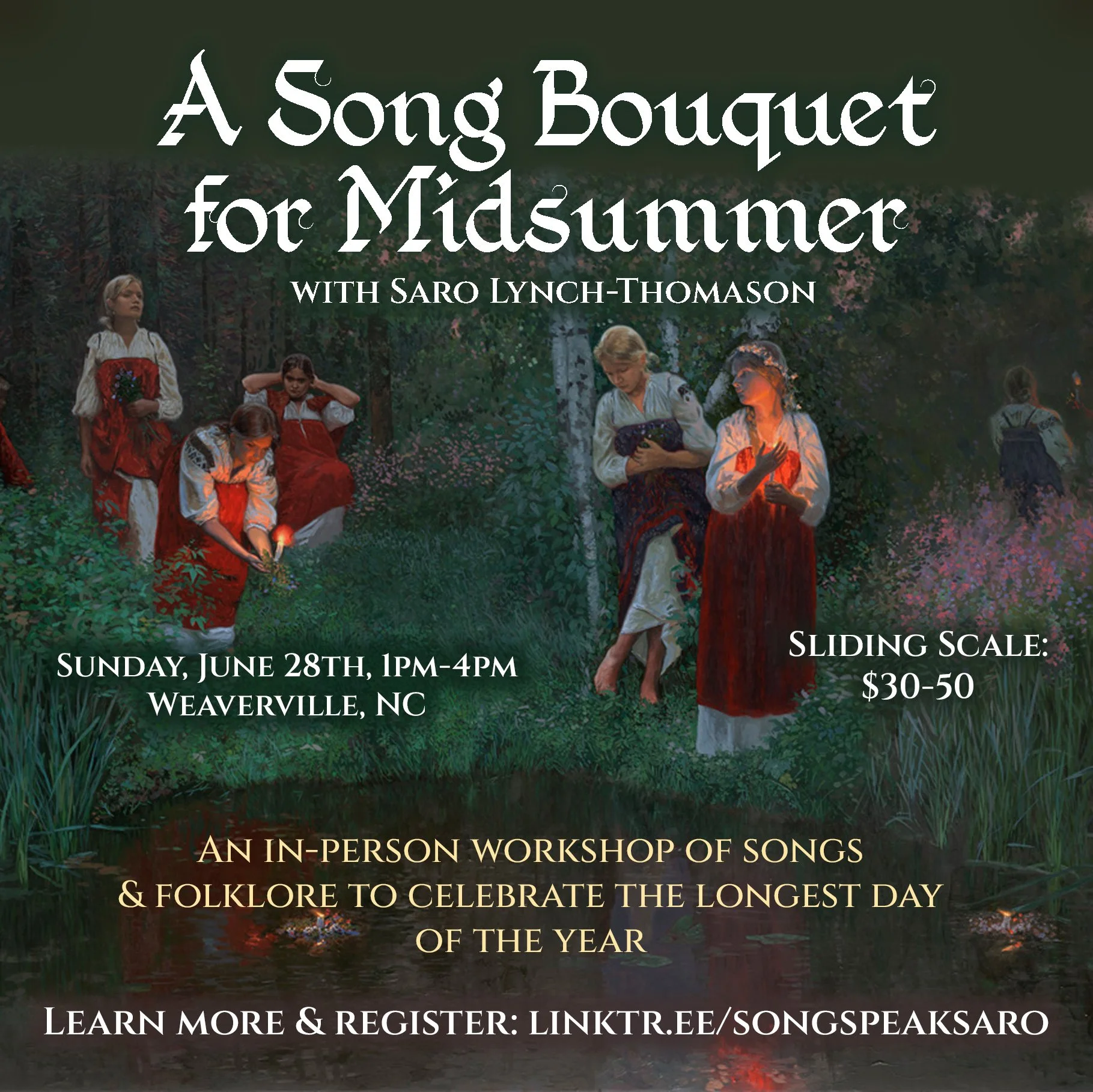 A Song Bouquet for Midsummer: In-Person Workshop
