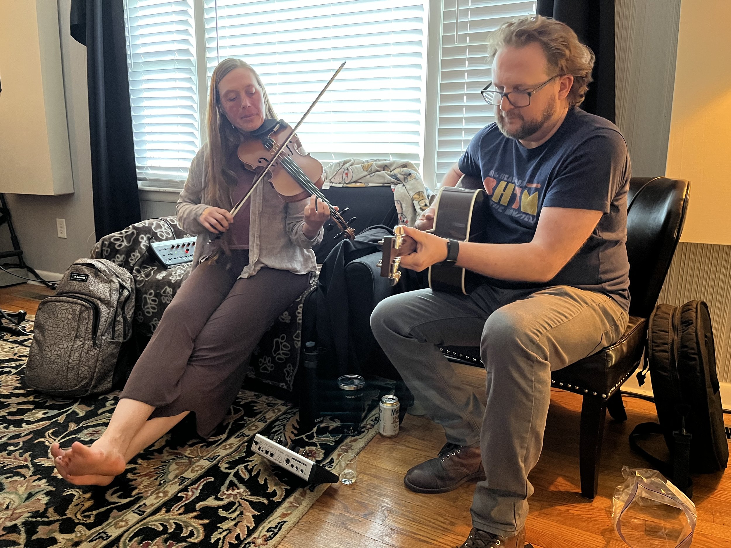 Recording Celtic music band Émigré’s first album! 